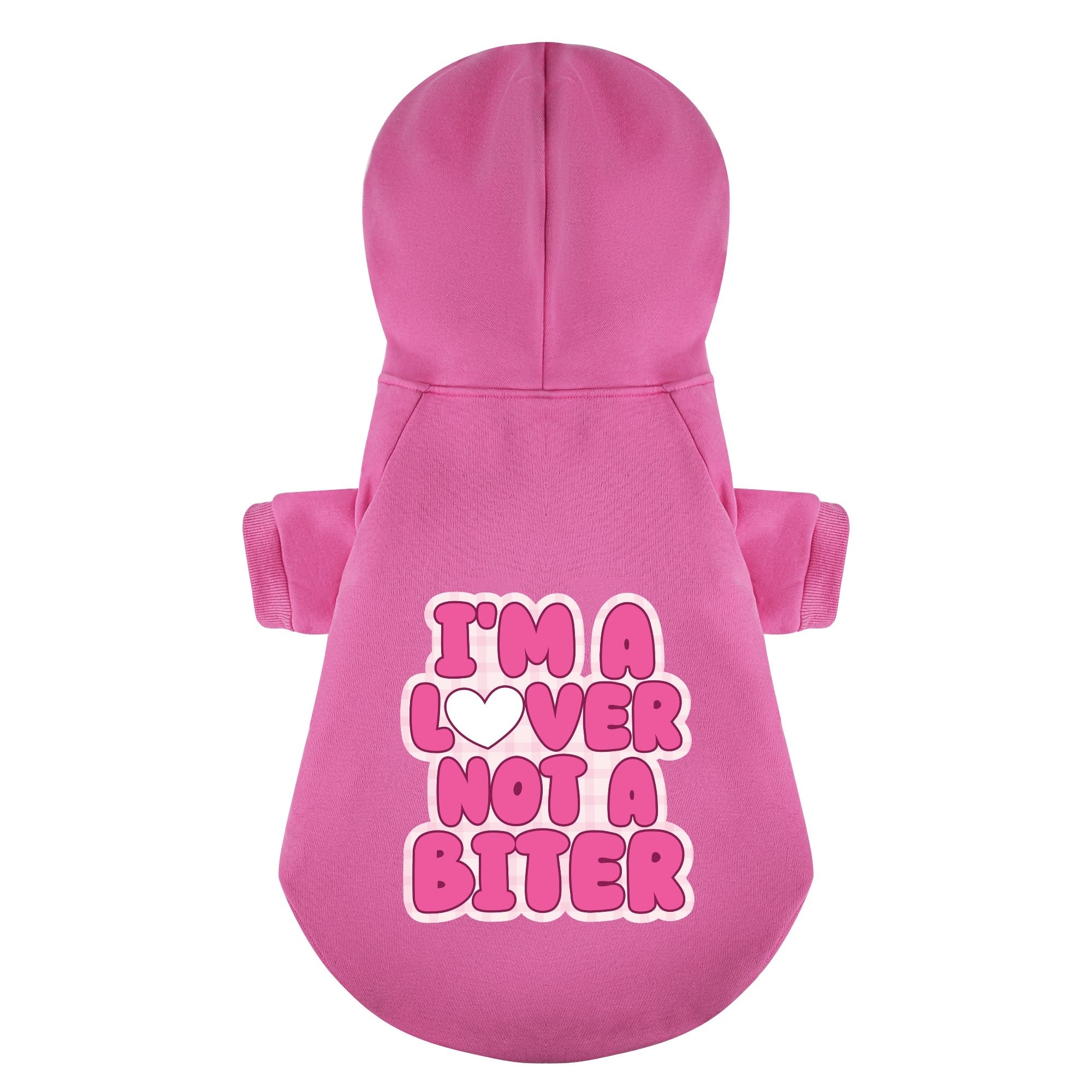 Im A Lover Not A Biter – Dog Hoodie – Dog Clothes