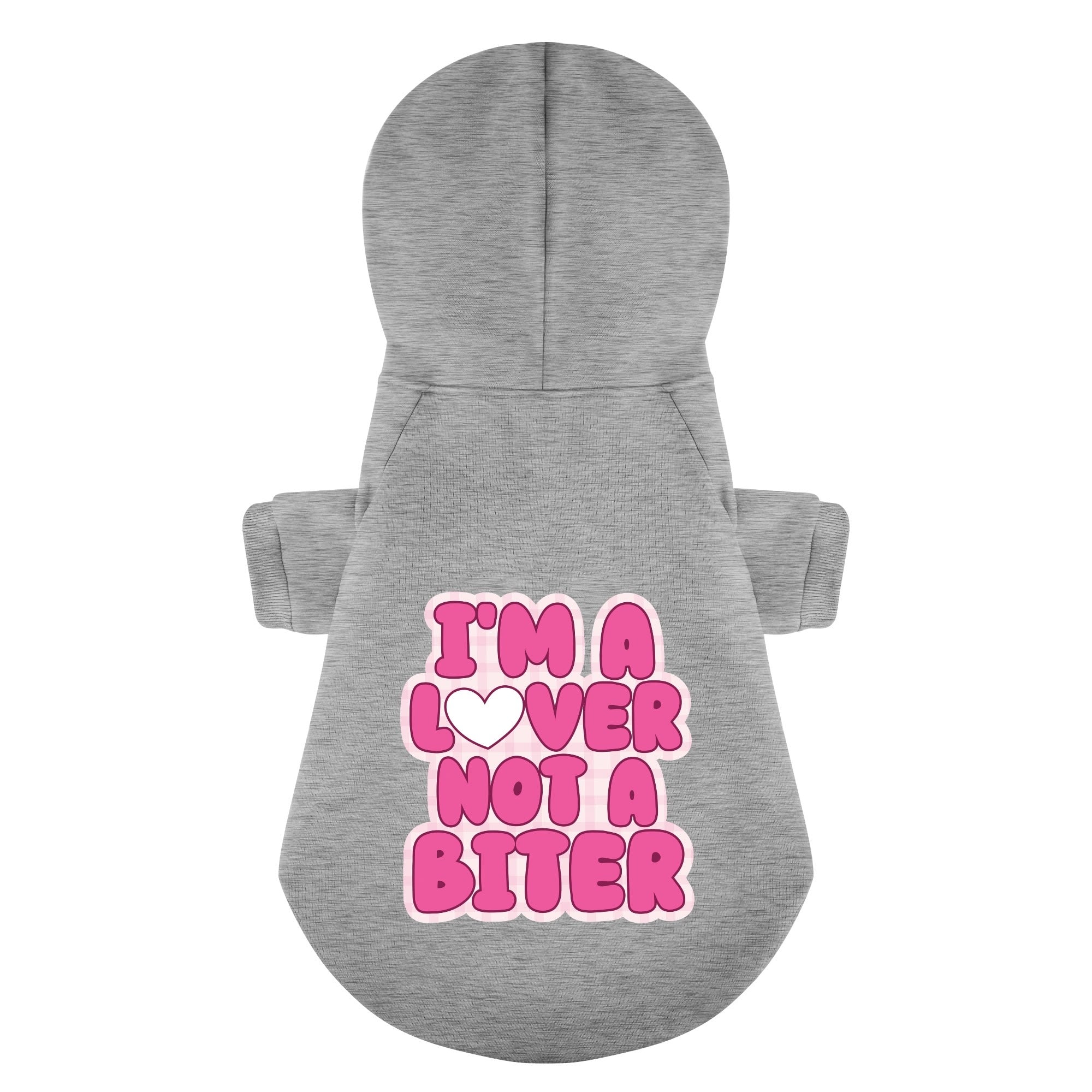 Im A Lover Not A Biter – Dog Hoodie – Dog Clothes