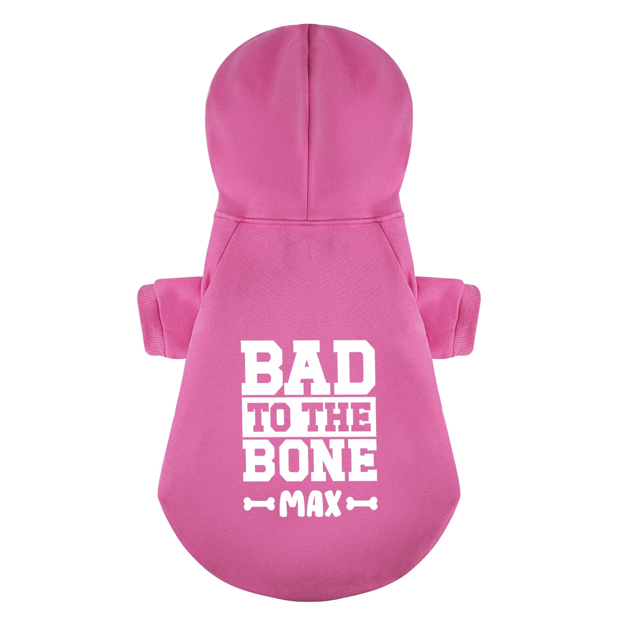 Bad to the Bone - personalized hoodie with your dog name – dog hoodie – dog clothes