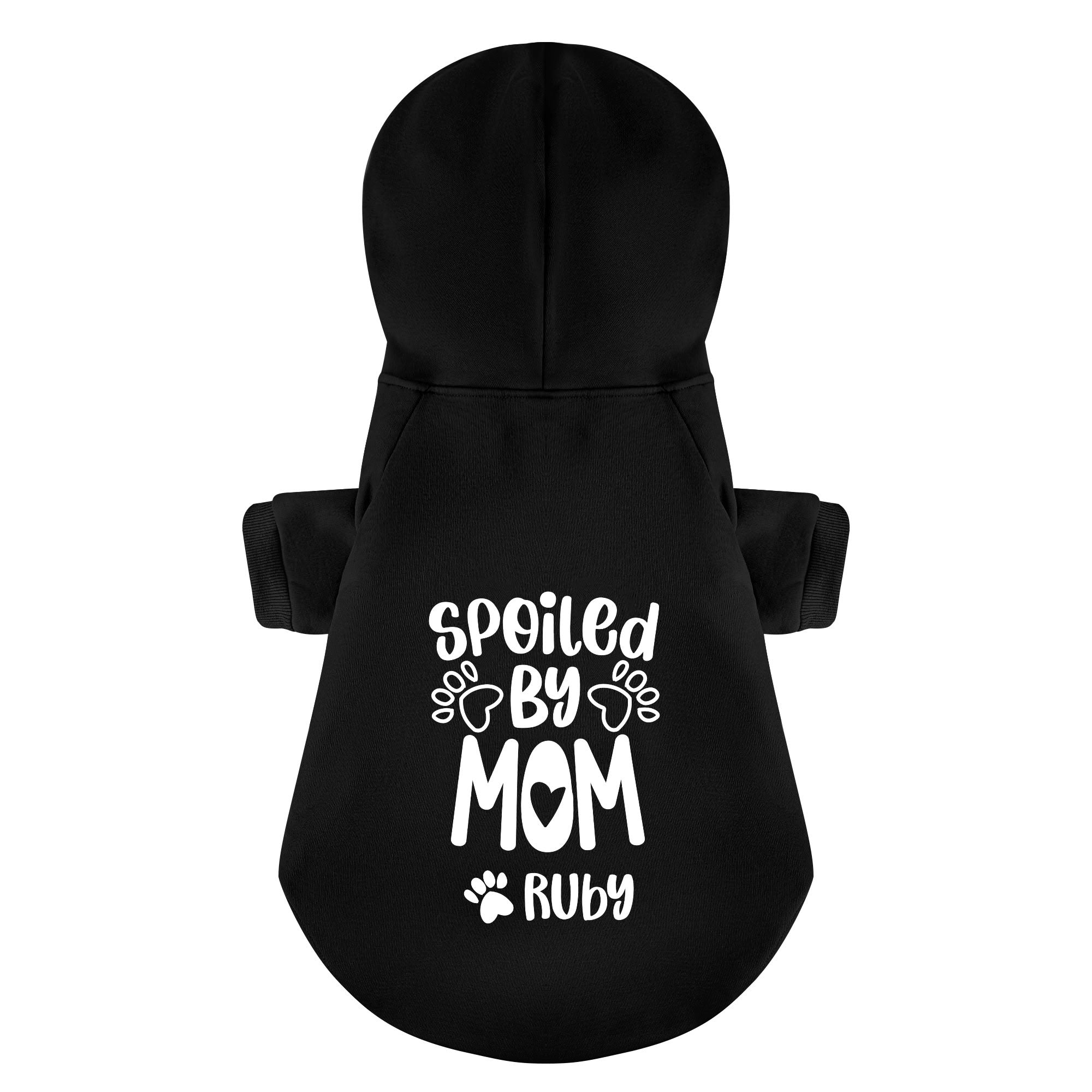 Spoiled by Mom - personalized hoodie with your dog name – dog hoodie – dog clothes