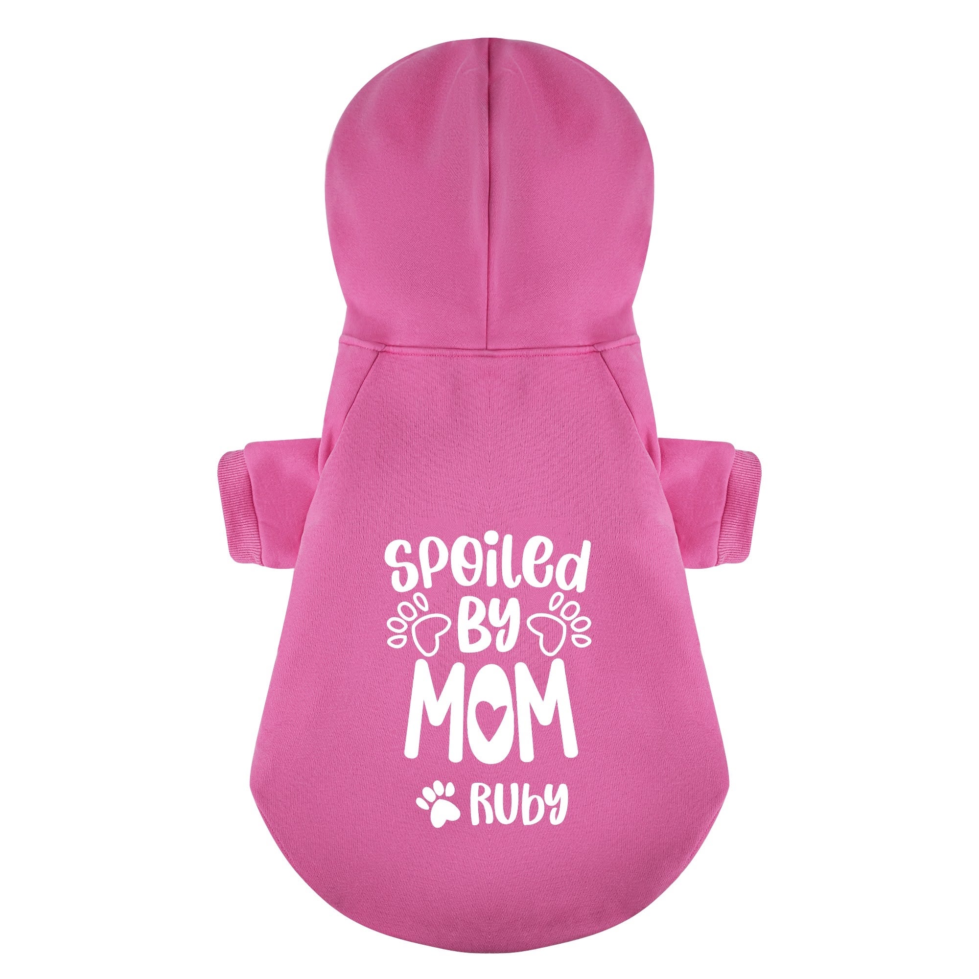 Spoiled by Mom - personalized hoodie with your dog name – dog hoodie – dog clothes