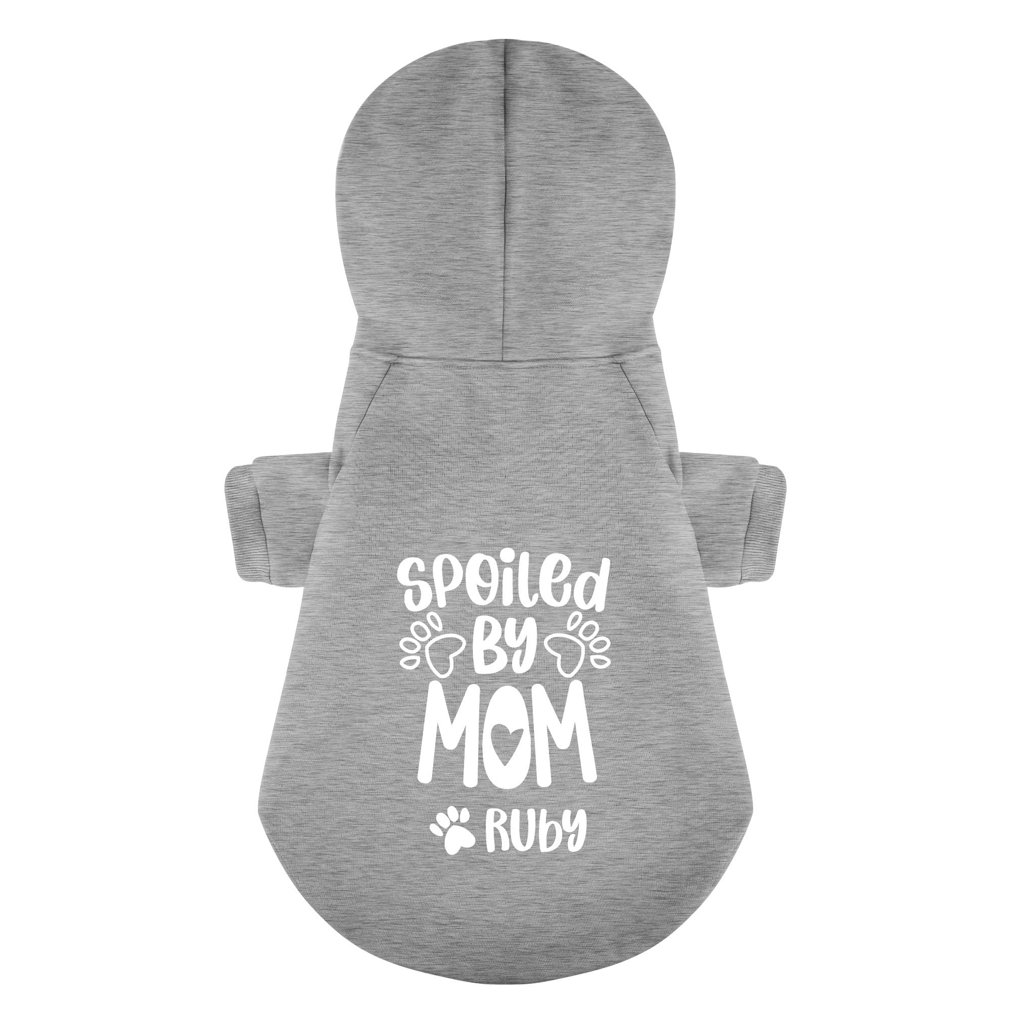 Spoiled by Mom - personalized hoodie with your dog name – dog hoodie – dog clothes