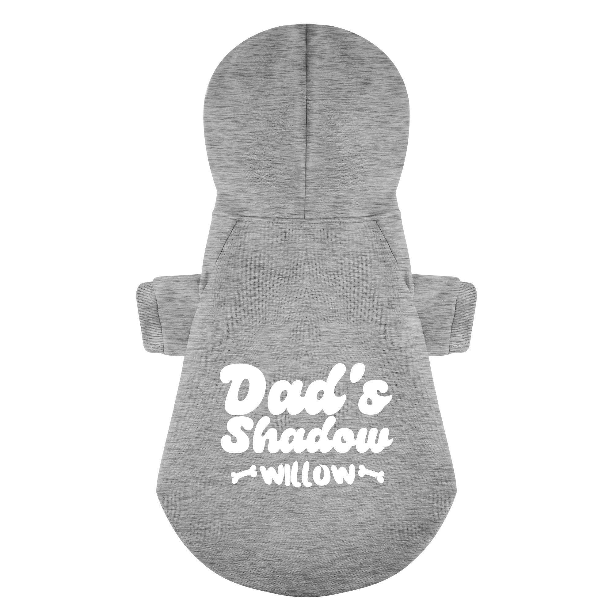 Dad's Shadow - personalized hoodie with your dog name – dog hoodie – dog clothes