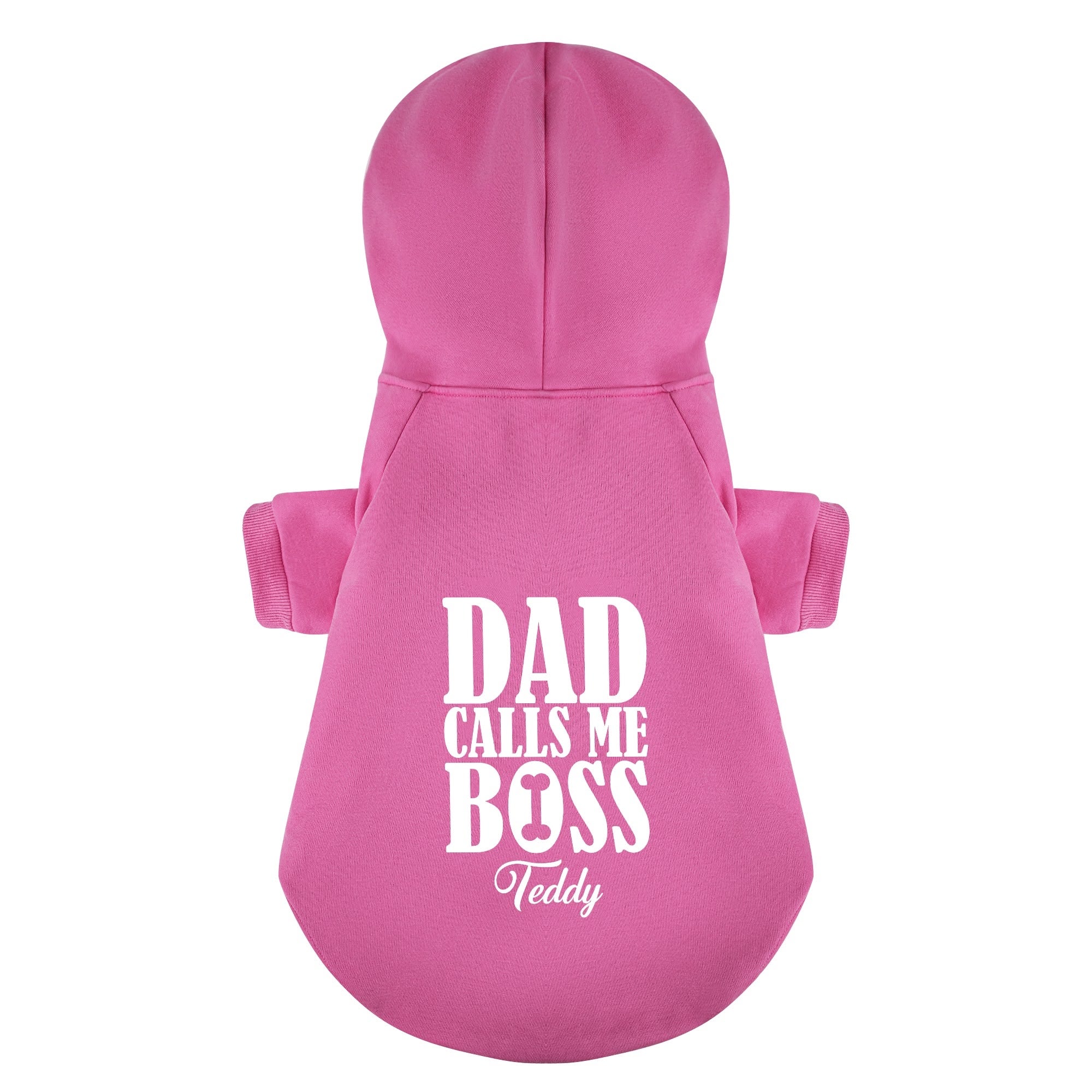 Dad Calls Me Boss - personalized hoodie with your dog name – dog hoodie – dog clothes