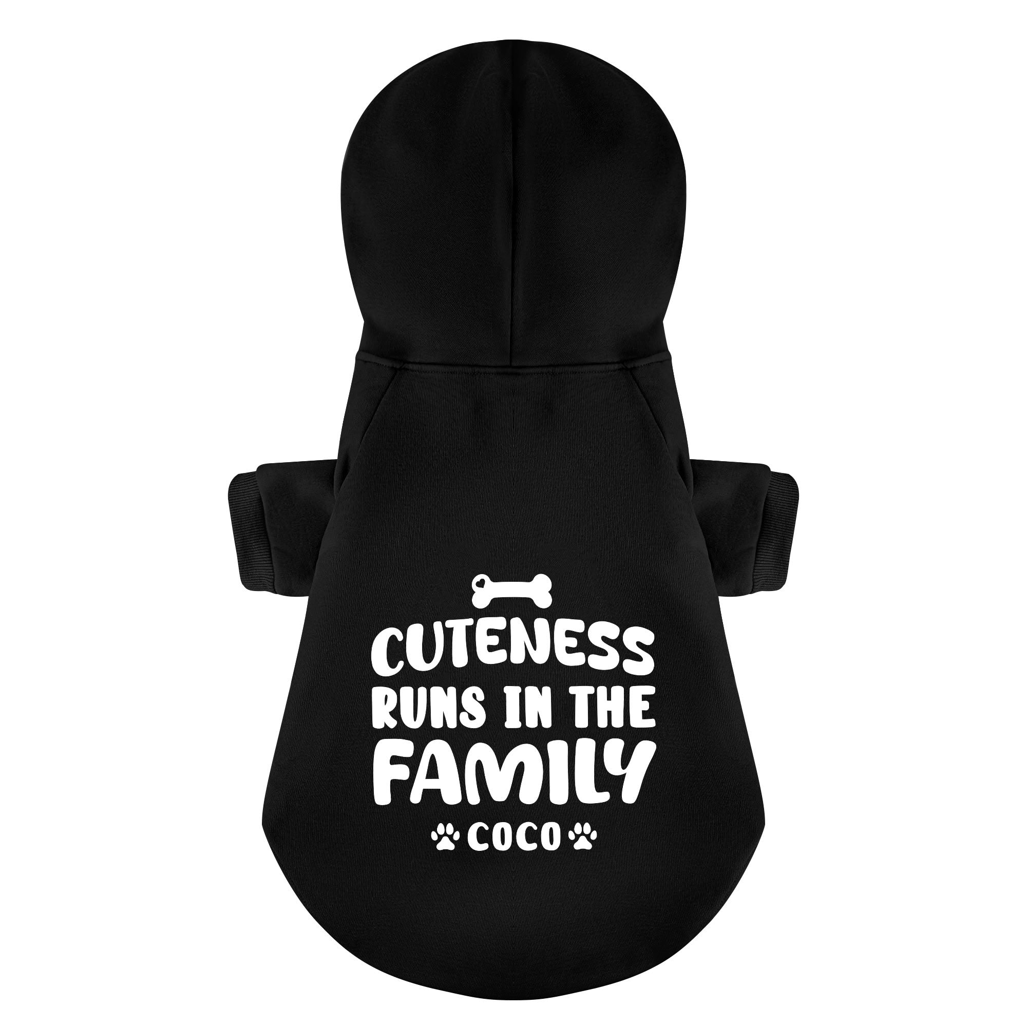 Cuteness Runs in the Family - personalized hoodie with your dog name – dog hoodie – dog clothes