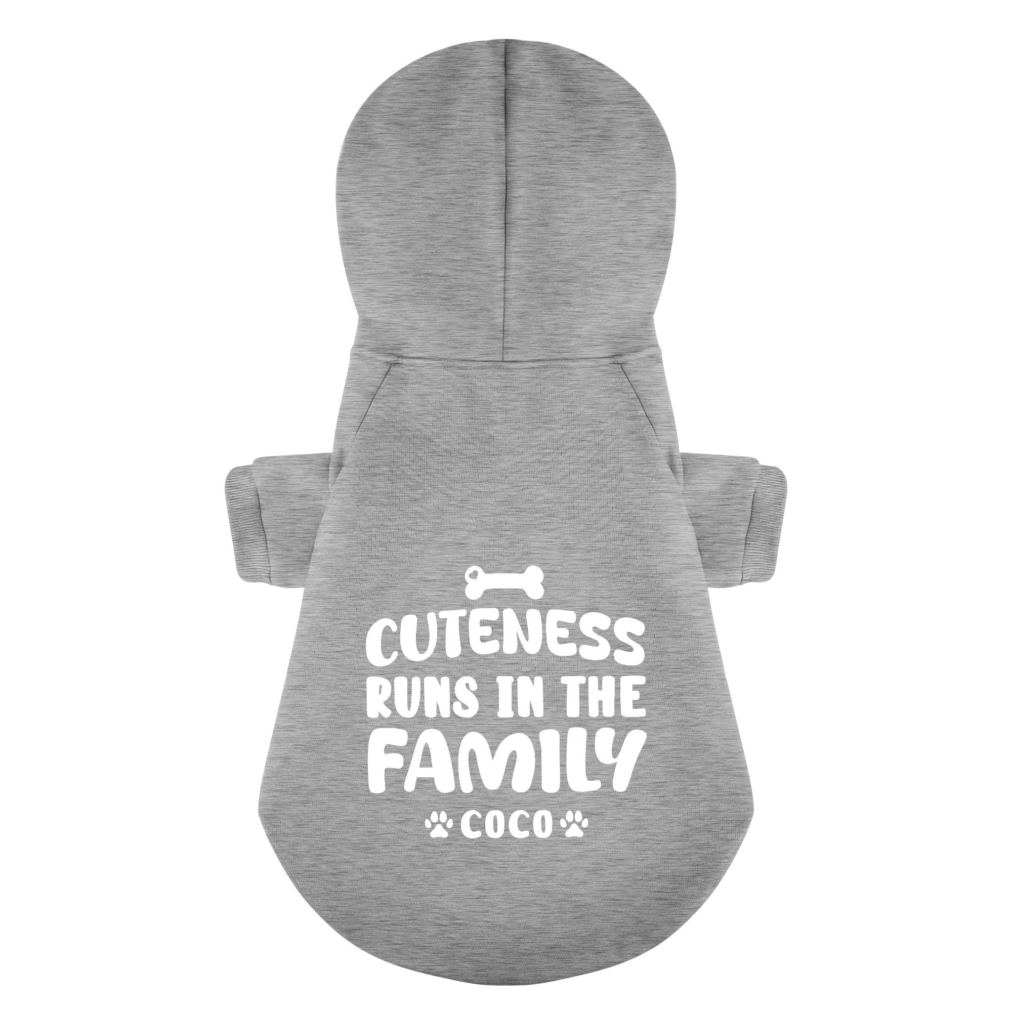 Cuteness Runs in the Family - personalized hoodie with your dog name – dog hoodie – dog clothes