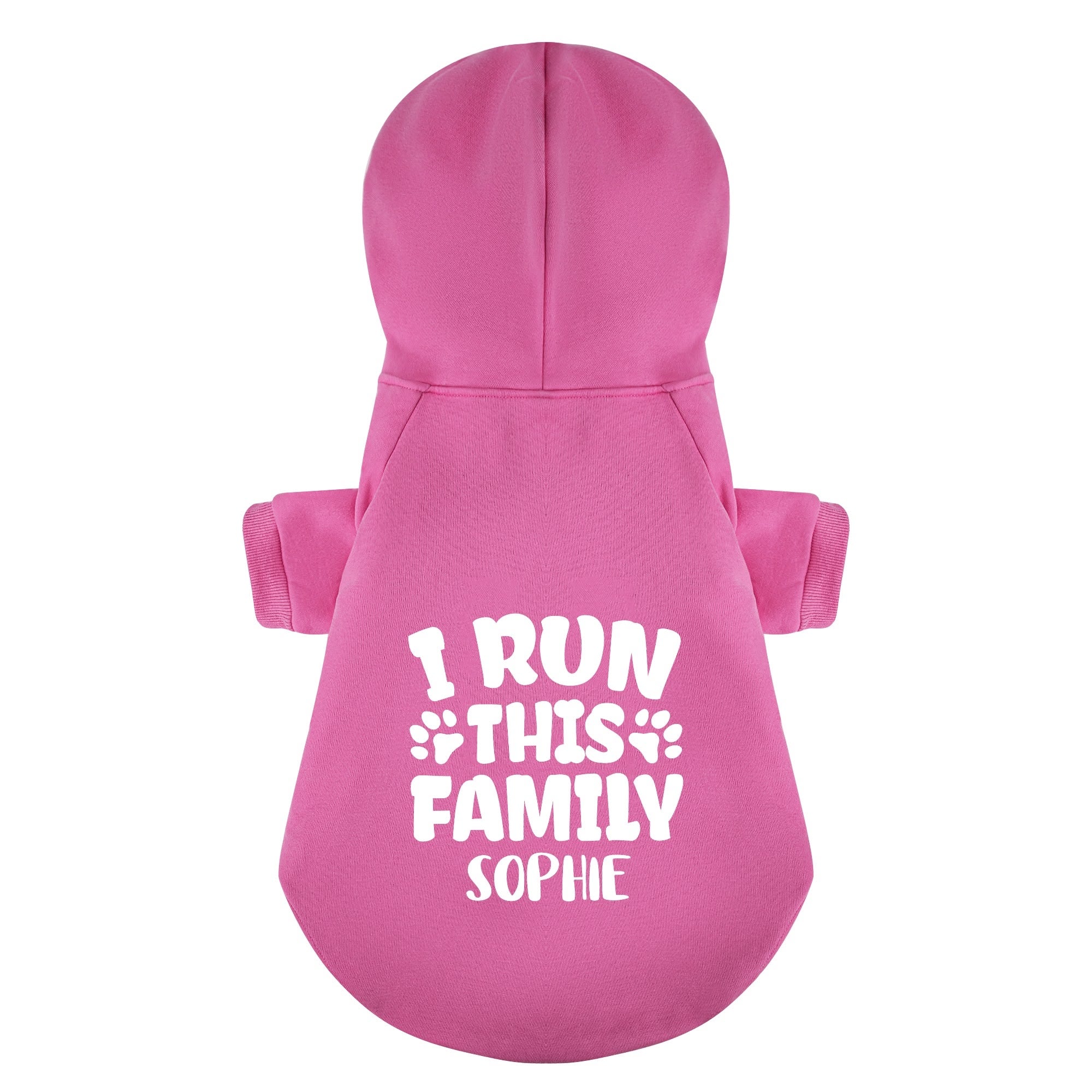 I Run This Family - personalized hoodie with your dog name – dog hoodie – dog clothes