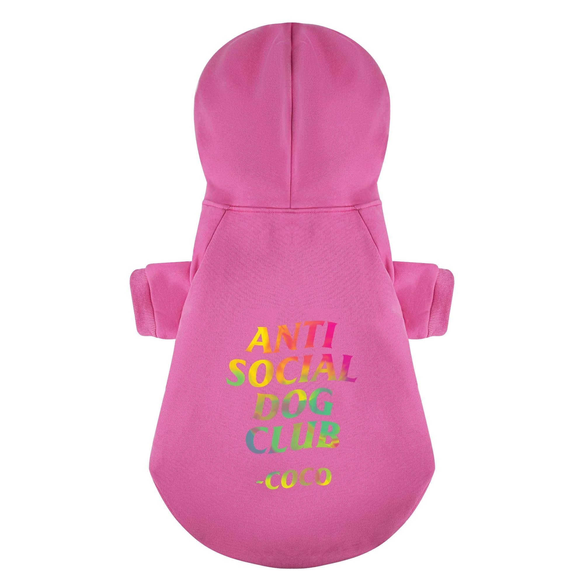 Anti-Social Dog Club - personalized hoodie with your dog name – dog hoodie – dog clothes