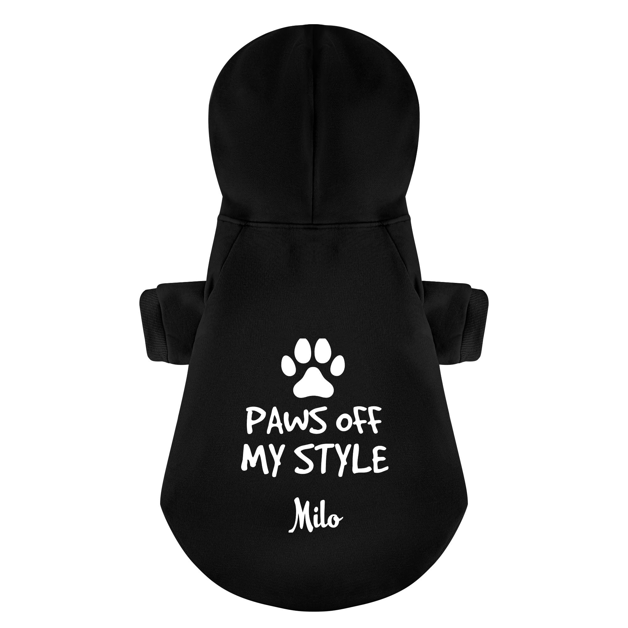 PAWS OFF MY STYLE - personalized hoodie with your dog name – dog hoodie – dog clothes