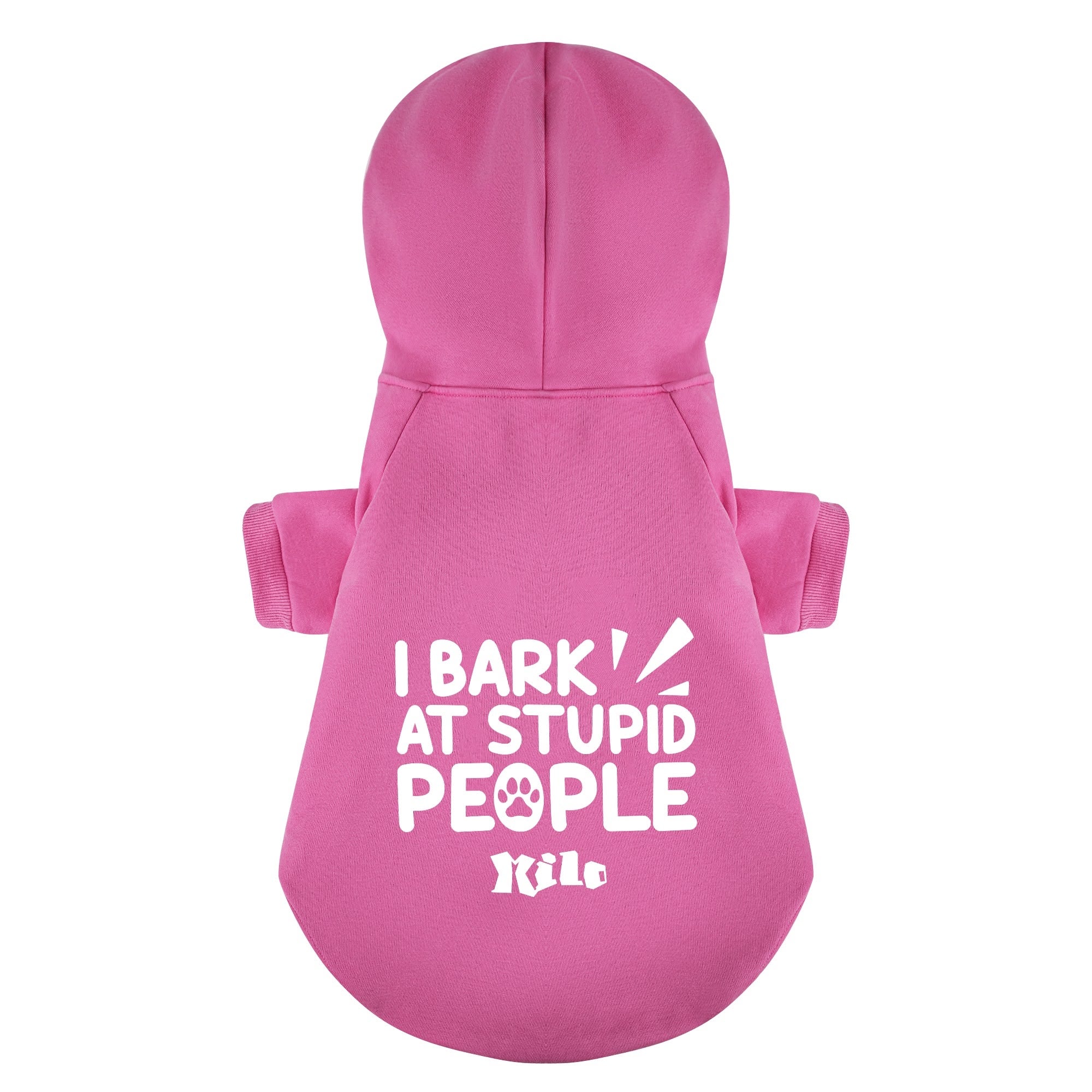 I Bark at Stupid People - personalized hoodie with your dog name – dog hoodie – dog clothes