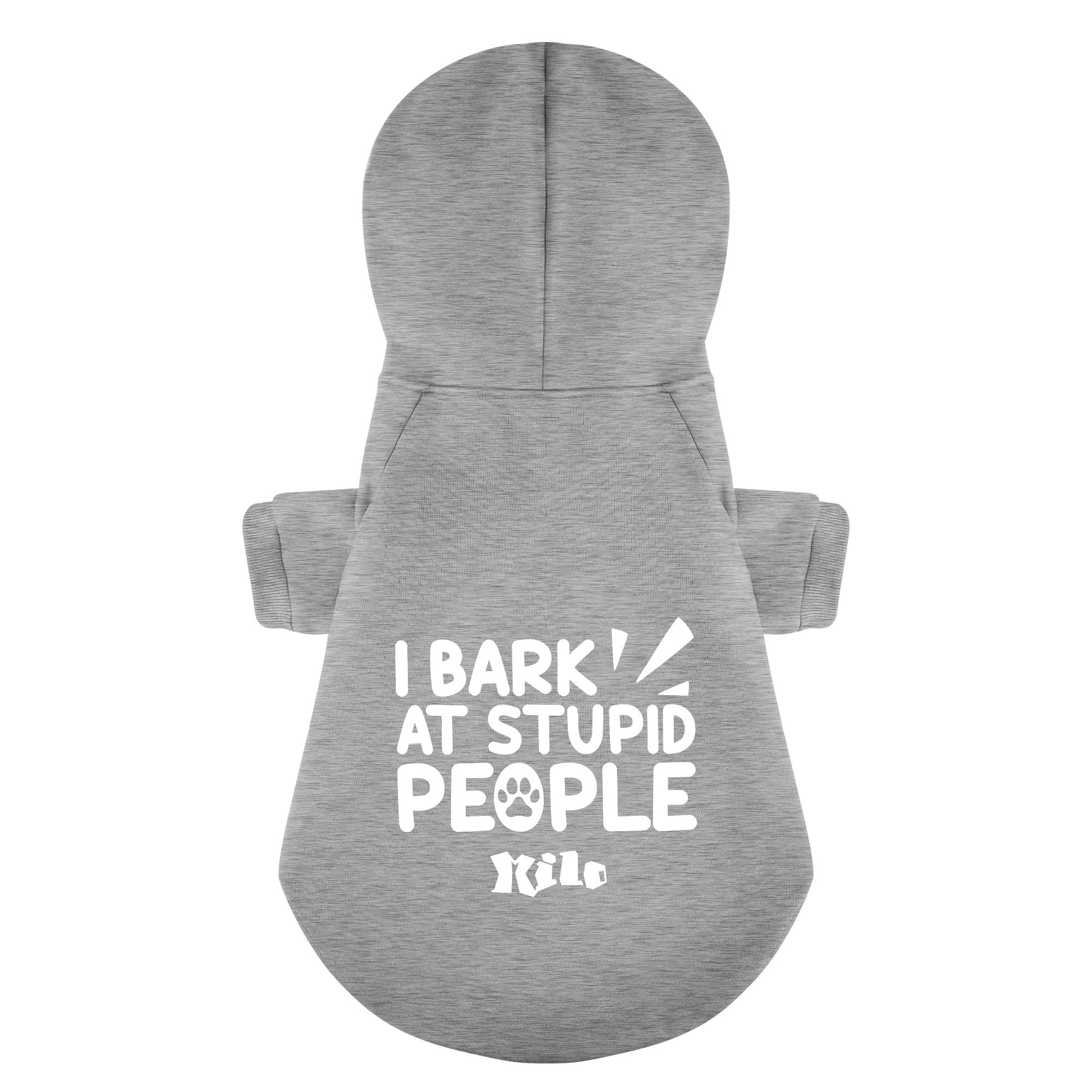 I Bark at Stupid People - personalized hoodie with your dog name – dog hoodie – dog clothes