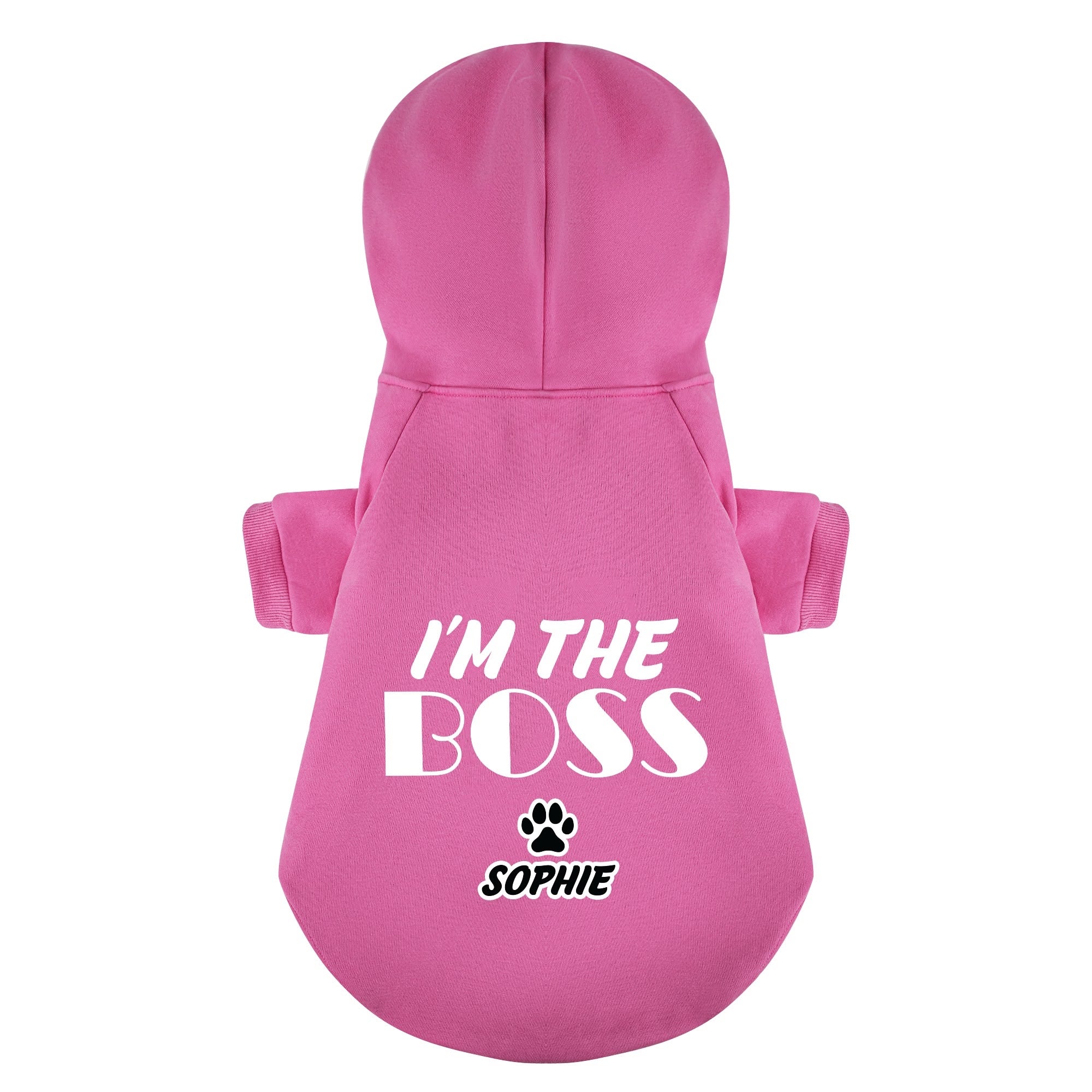 Im the Boss - personalized hoodie with your dog name – dog hoodie – dog clothes