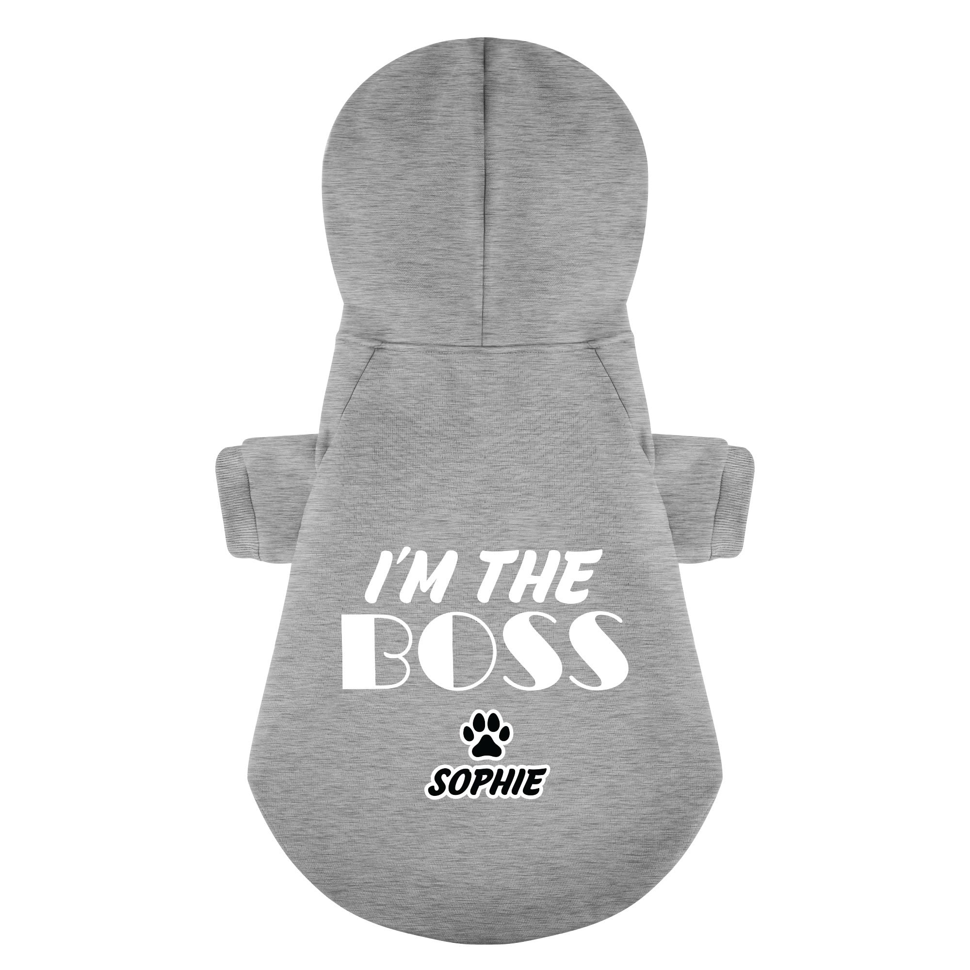 Im the Boss - personalized hoodie with your dog name – dog hoodie – dog clothes