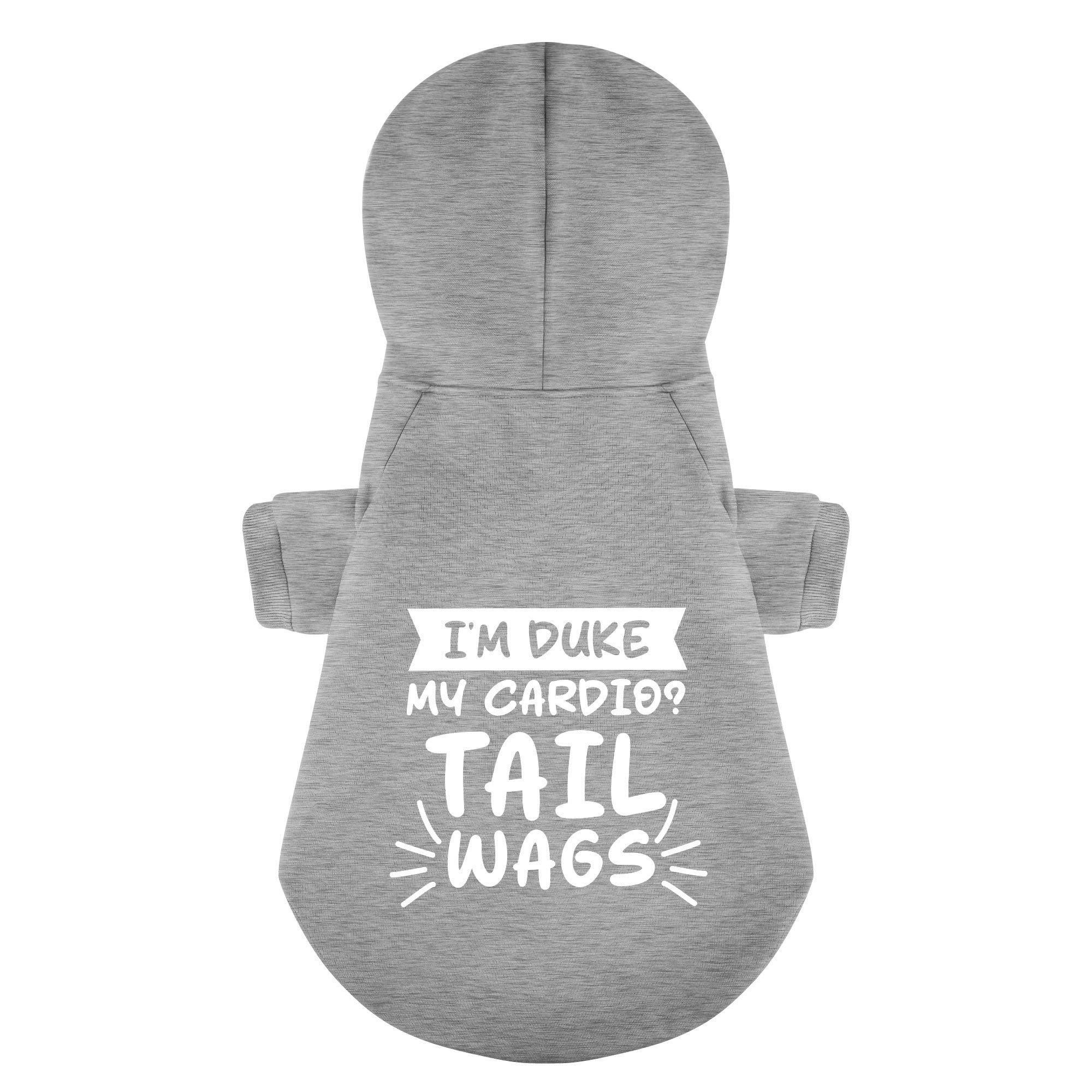 I’m DUKE. My cardio Tail wags - personalized hoodie with your dog name – dog hoodie – dog clothes