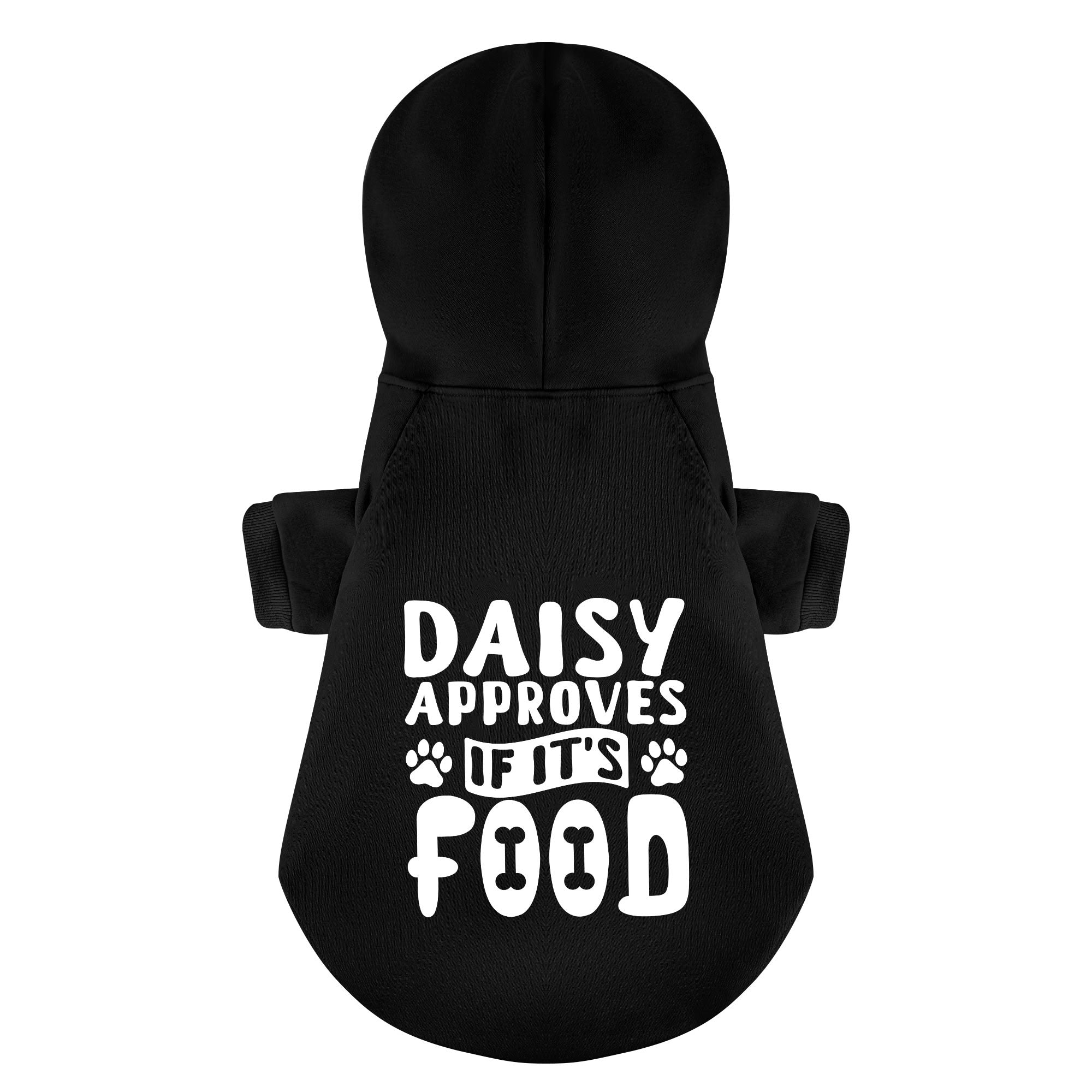 Daisy approves - personalized hoodie with your dog name – dog hoodie – dog clothes