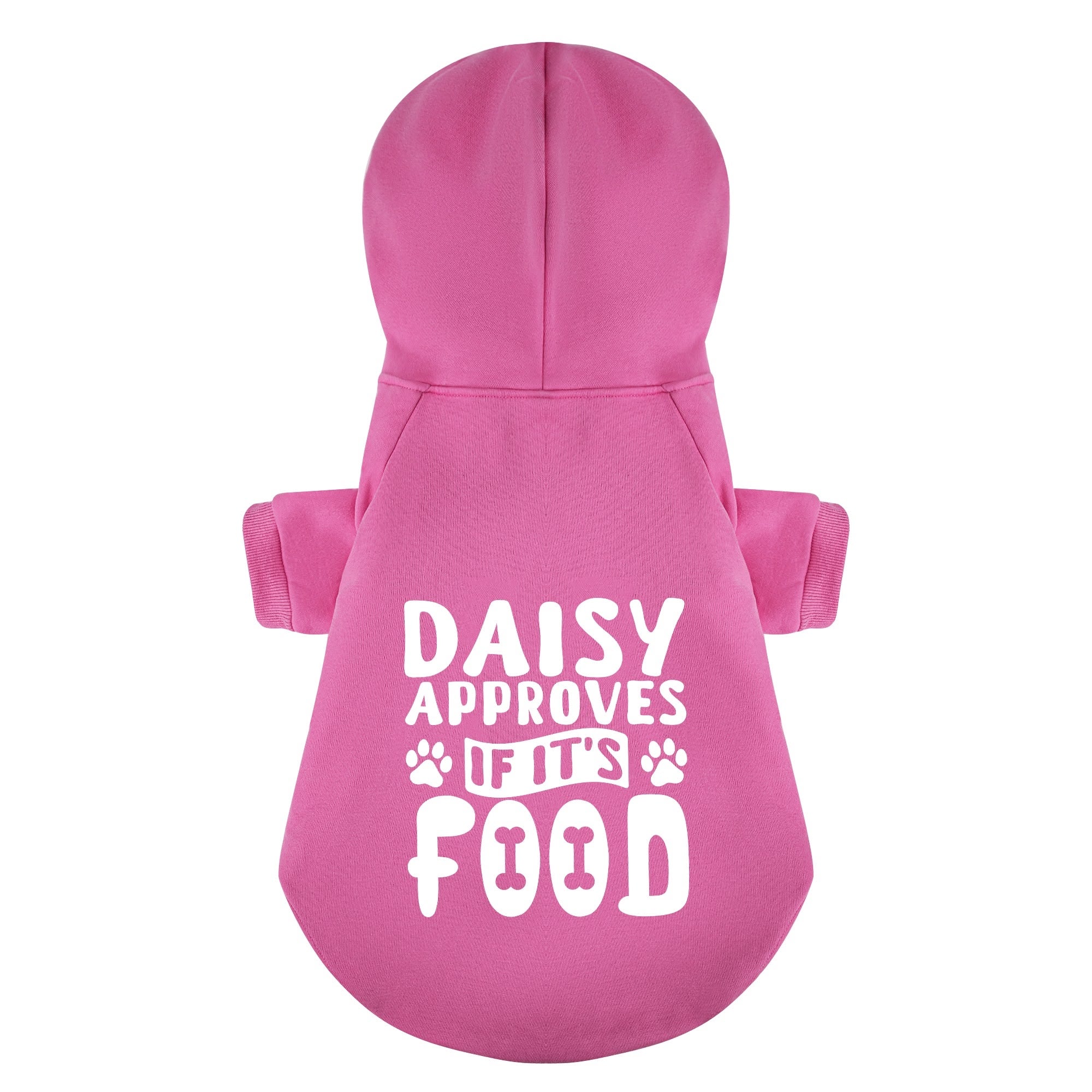 Daisy approves - personalized hoodie with your dog name – dog hoodie – dog clothes