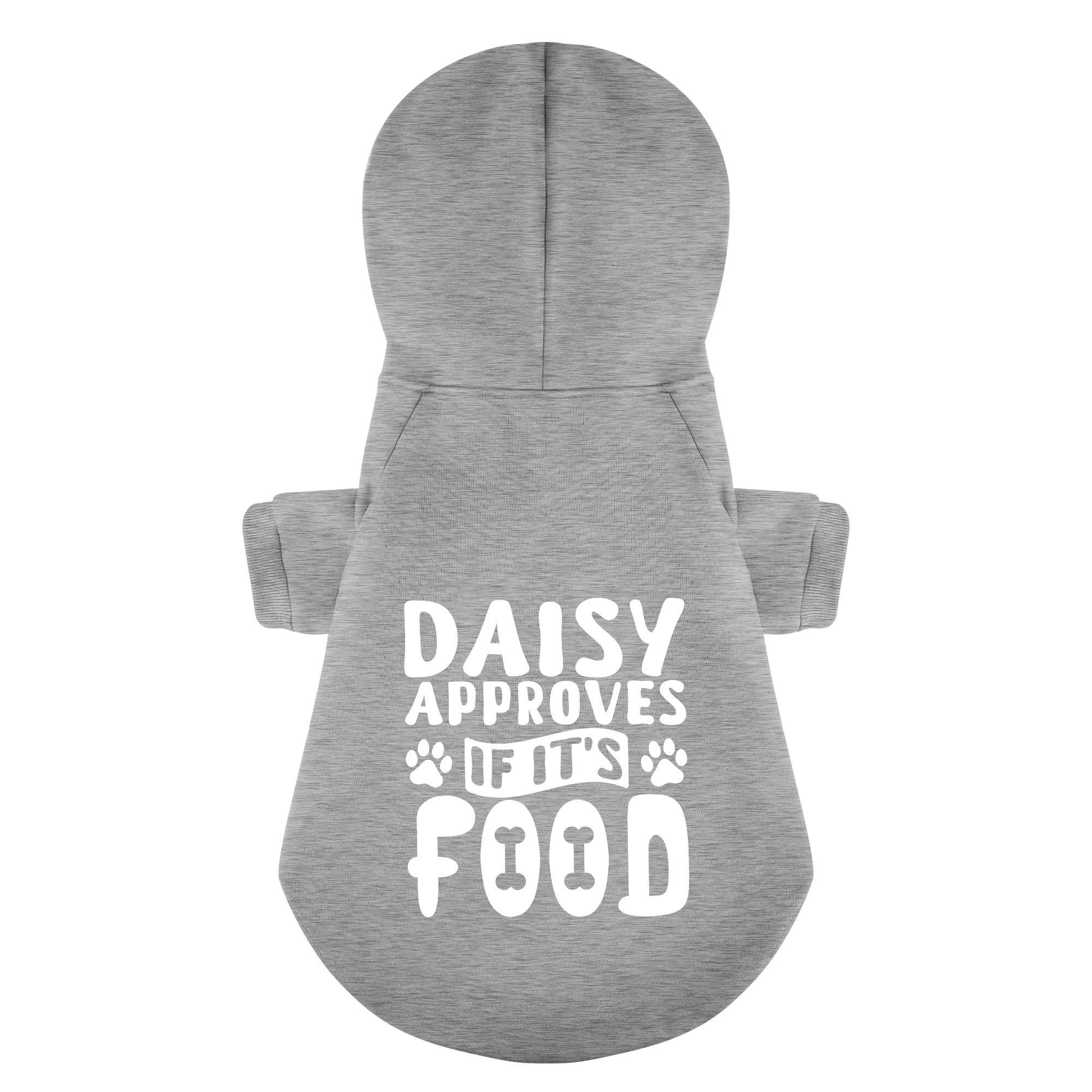 Daisy approves - personalized hoodie with your dog name – dog hoodie – dog clothes