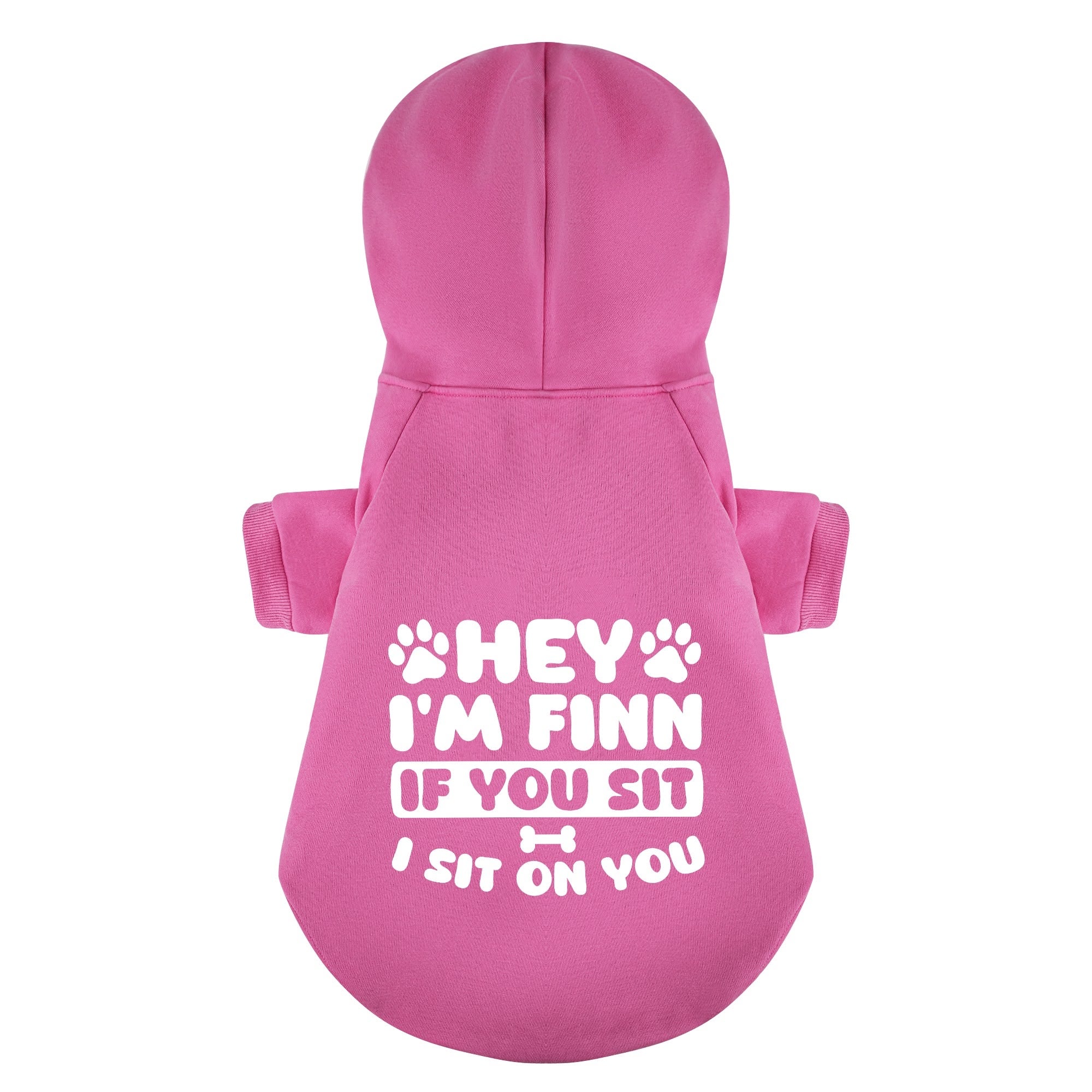 If you sit- personalized hoodie with your dog name – dog hoodie – dog clothes