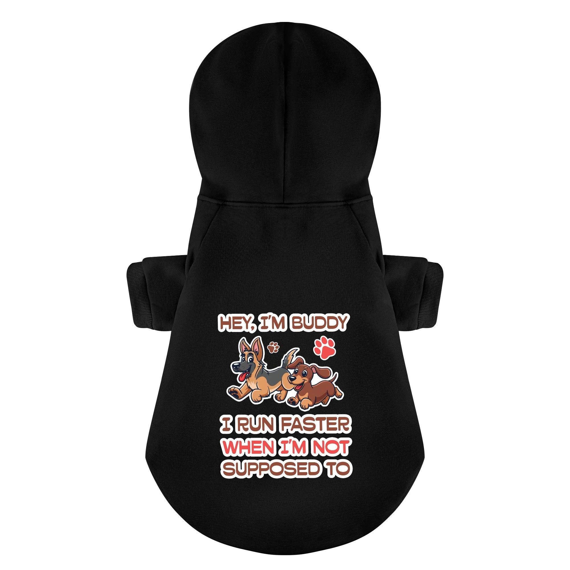 I Run Faster - personalized hoodie with your dog name – dog hoodie – dog clothes