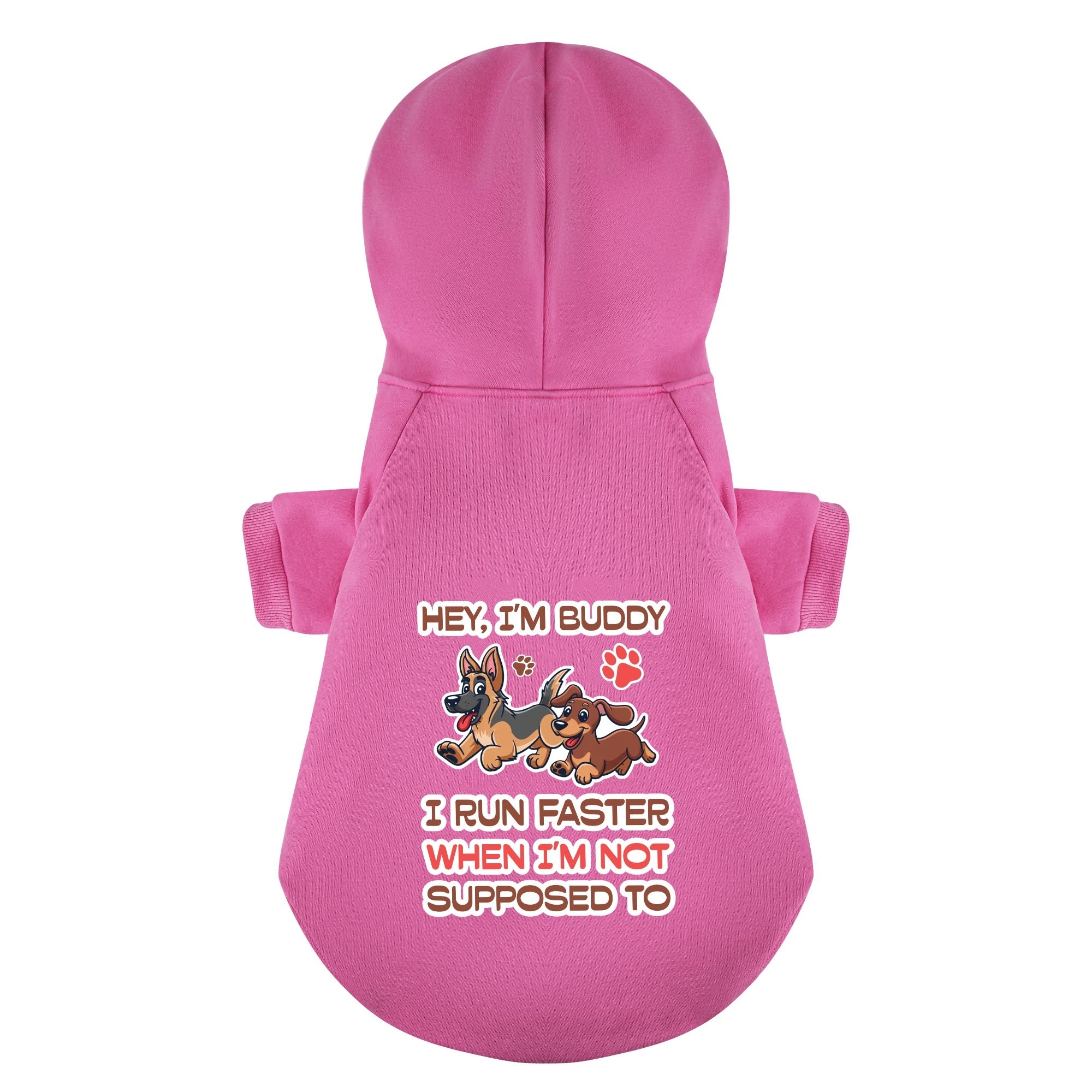 I Run Faster - personalized hoodie with your dog name – dog hoodie – dog clothes