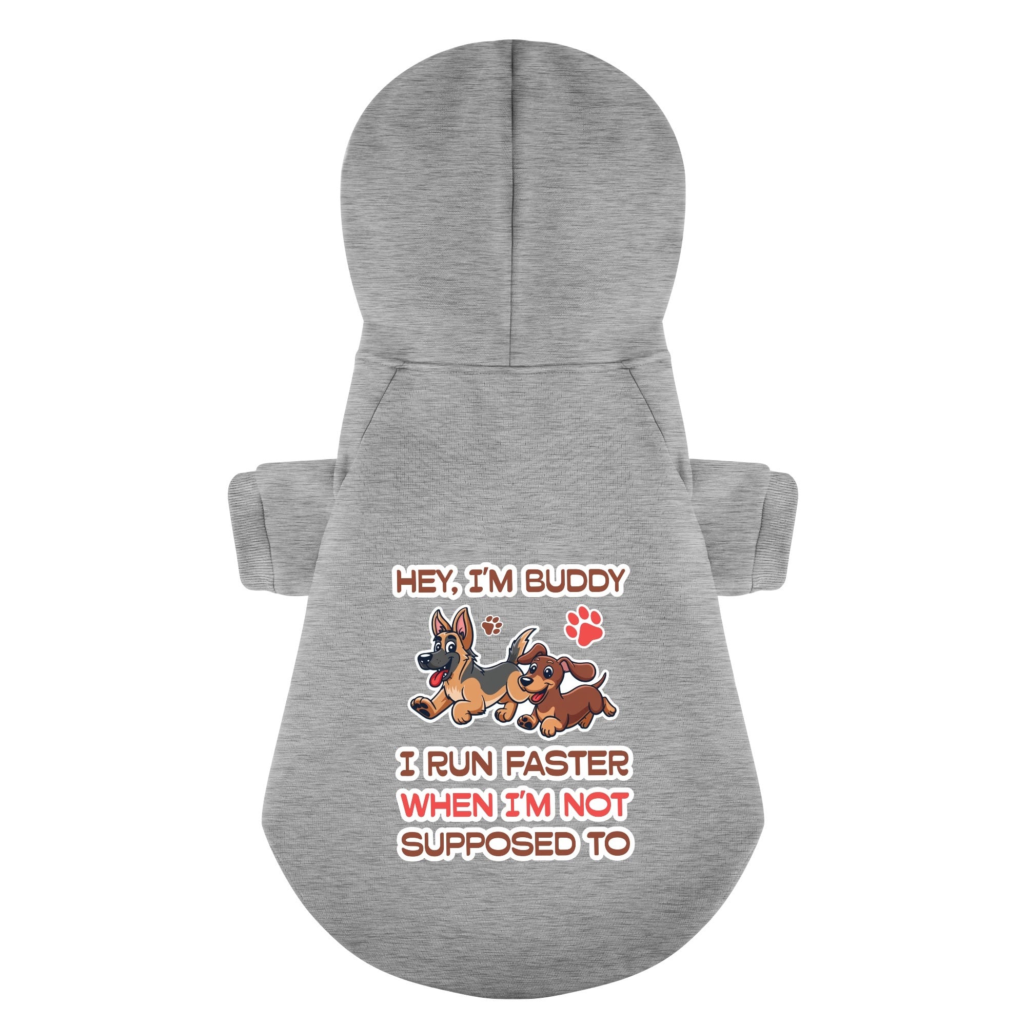 I Run Faster - personalized hoodie with your dog name – dog hoodie – dog clothes