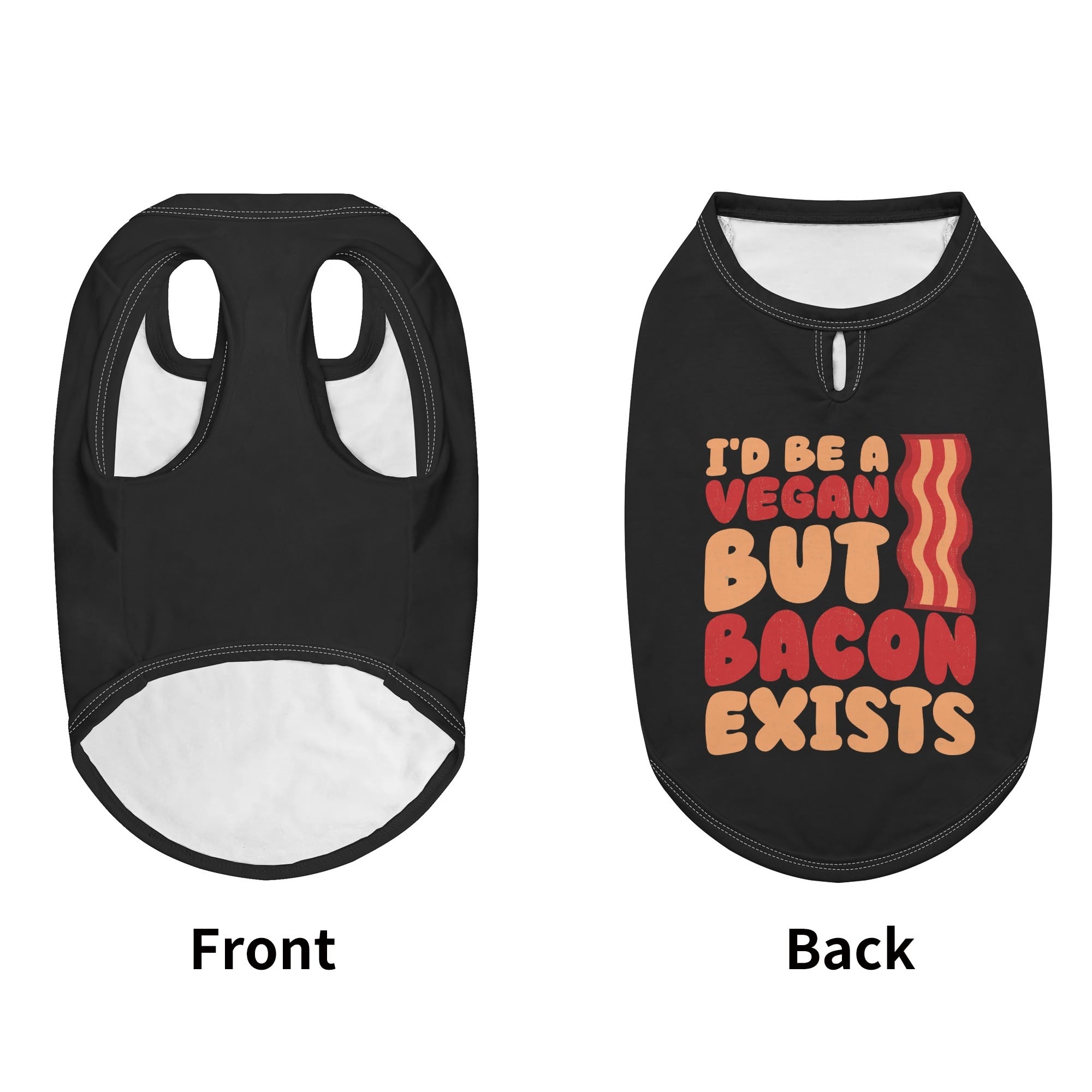 I’d Be a Vegan  – Dog Shirt