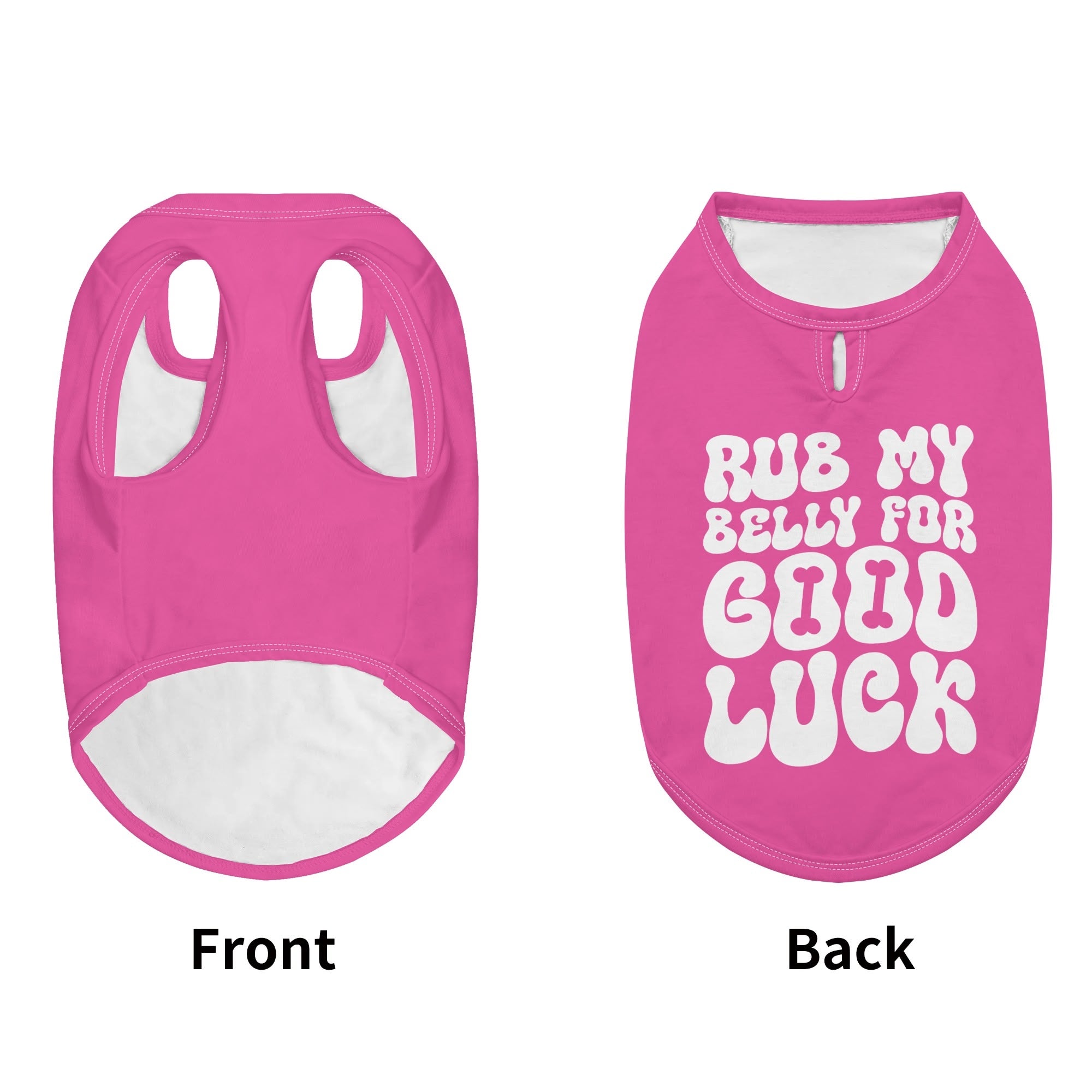 Rub My Belly for Good Luck – Dog Shirt