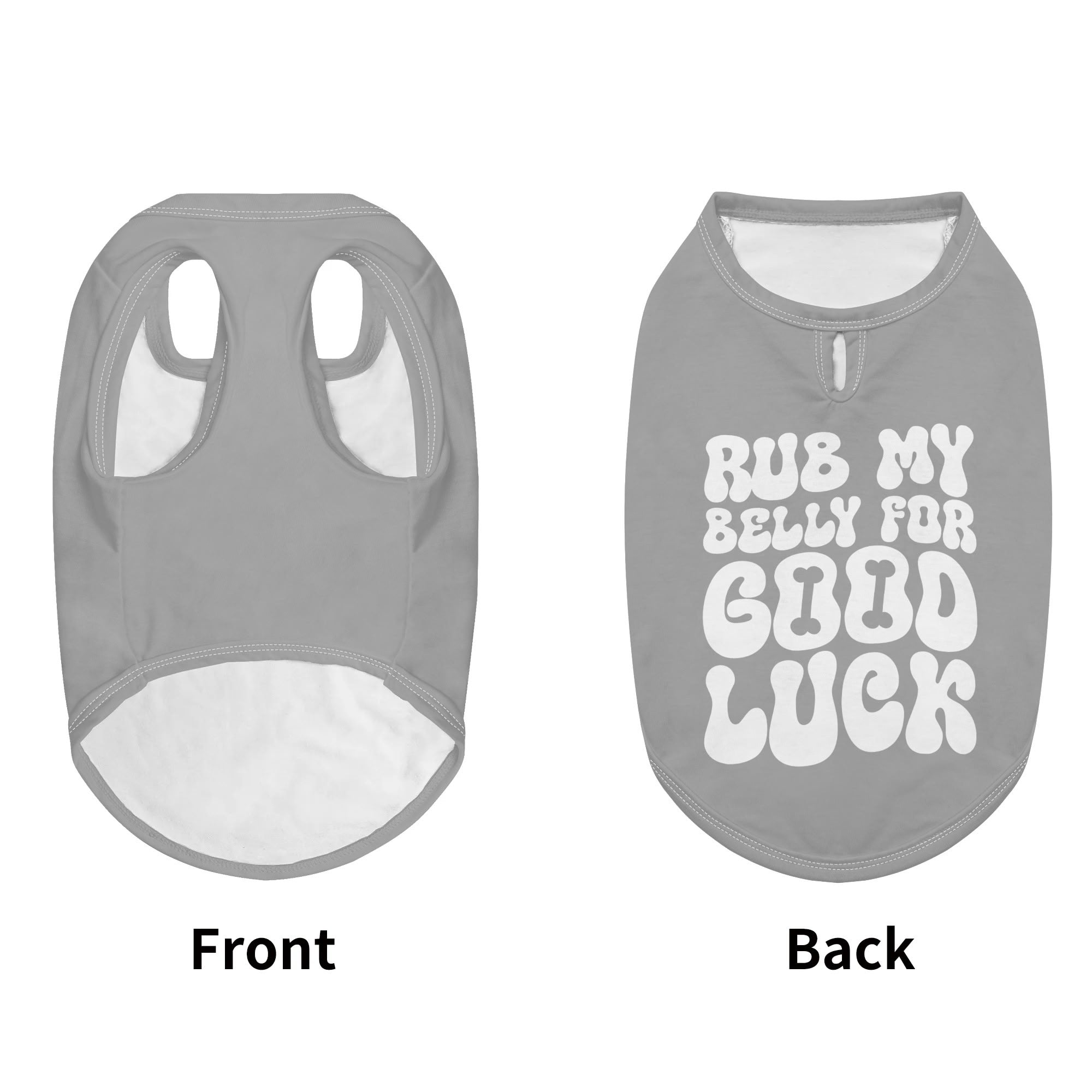Rub My Belly for Good Luck – Dog Shirt