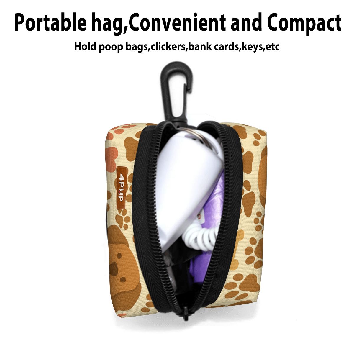 lucy  - Dog Poop Bag Holder  | Leash Attachment