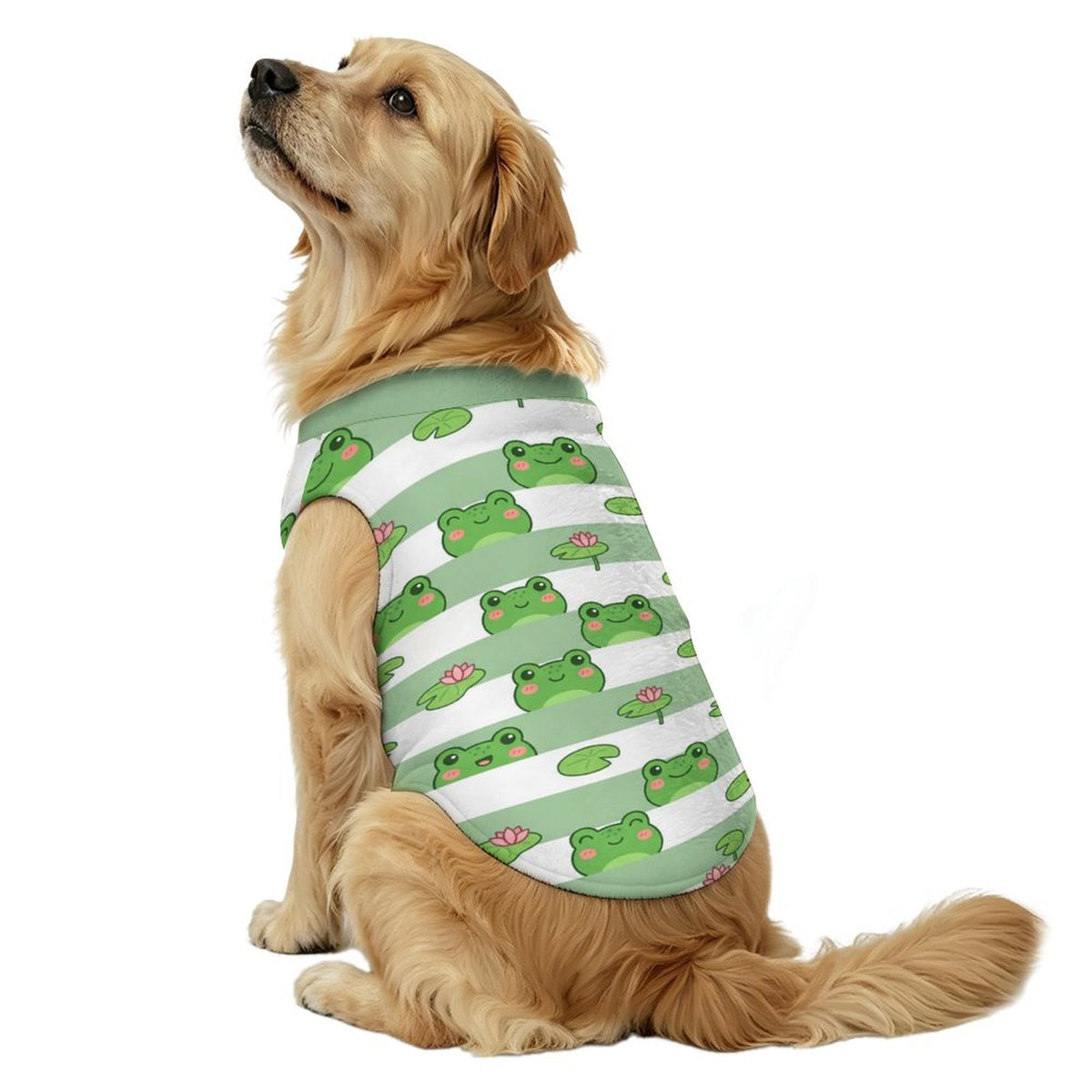 Cute Frog Big Dog Fleece Vest