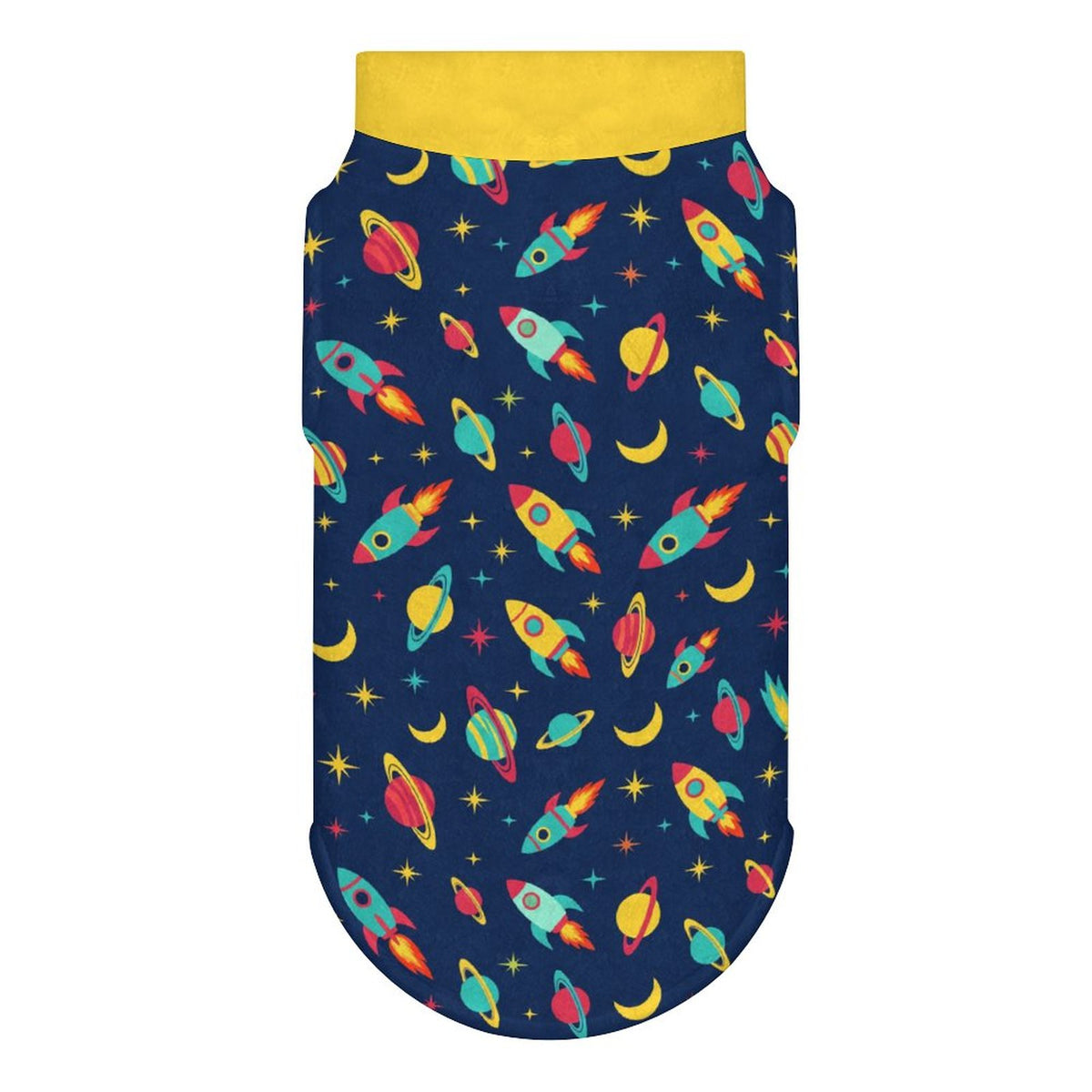 Space Rocket Small Dog Fleece Vest
