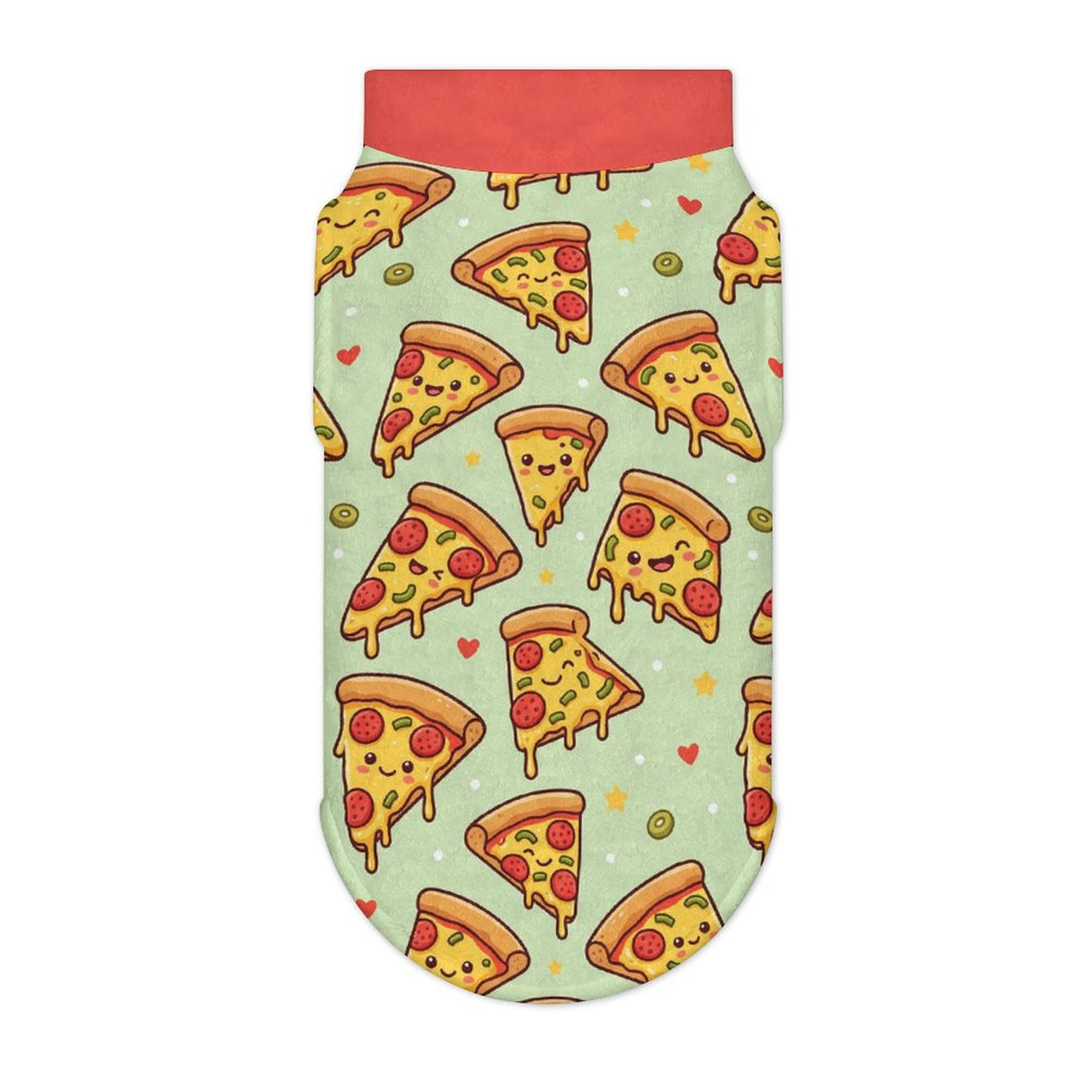 Pepperoni Pizza Big Dog Fleece Vest