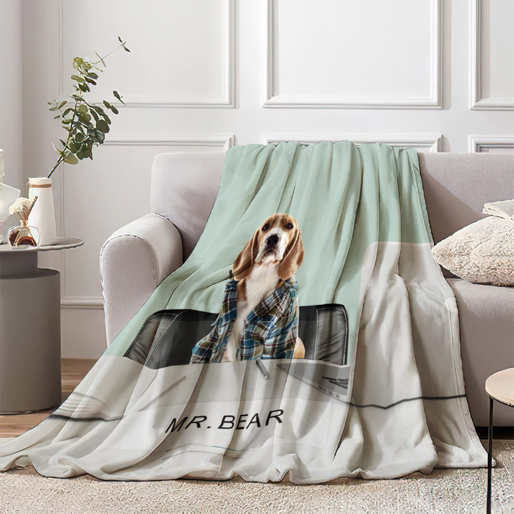 Personalized Flannel Blanket – Cozy Dog Parent Present