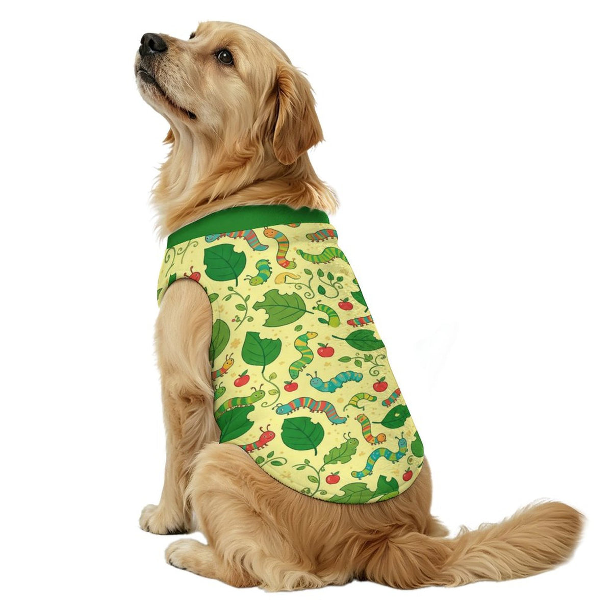 Cute Caterpillar Big Dog Fleece Vest