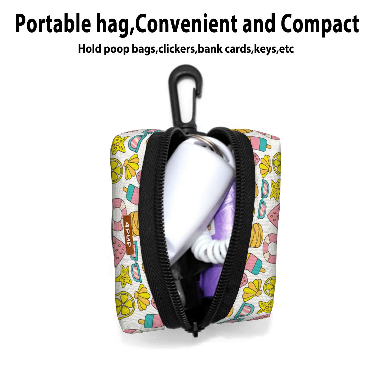 Teddy  - Dog Poop Bag Holder  | Leash Attachment