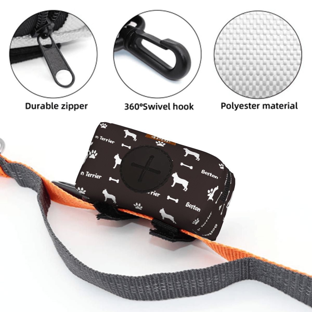 Nova - Dog Poop Bag Holder  | Leash Attachment