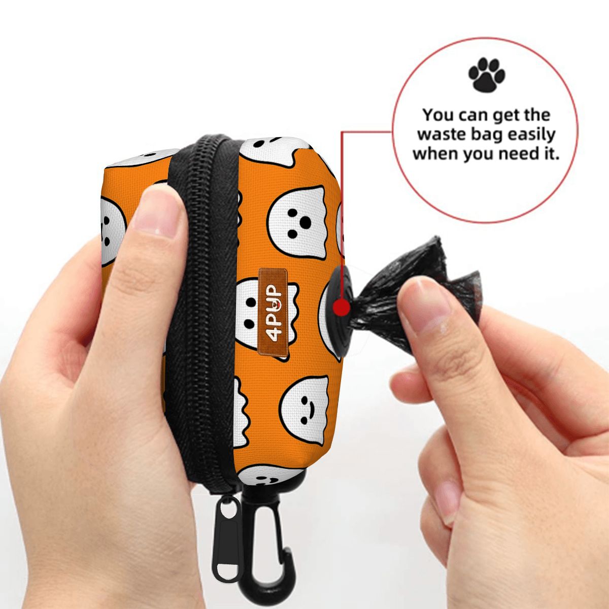 Mocha  - Dog Poop Bag Holder  | Leash Attachment