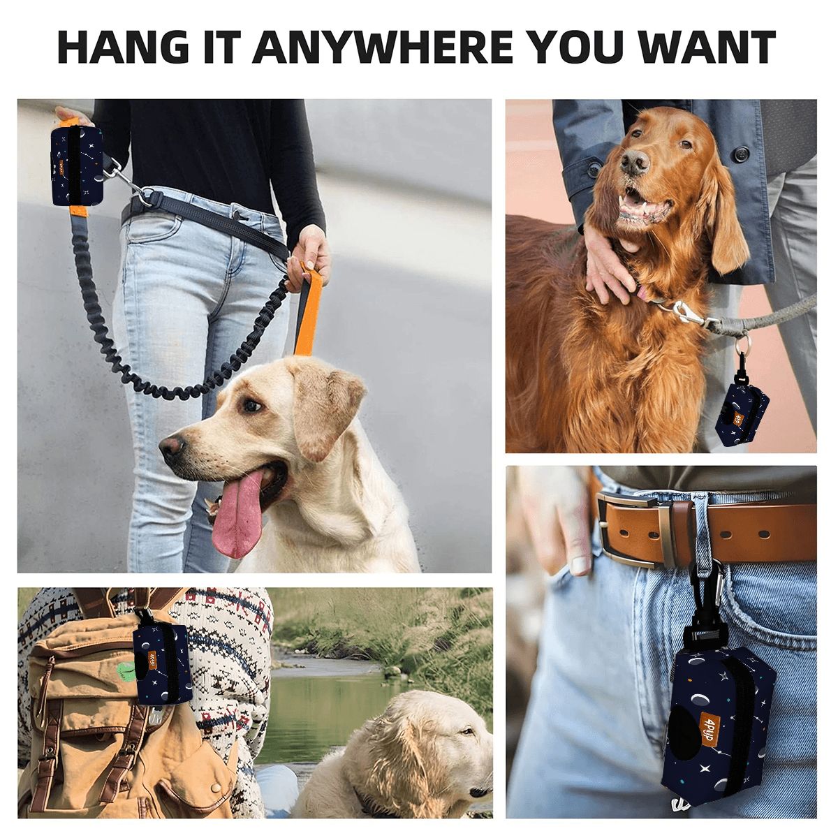 Apollo - Dog Poop Bag Holder  | Leash Attachment