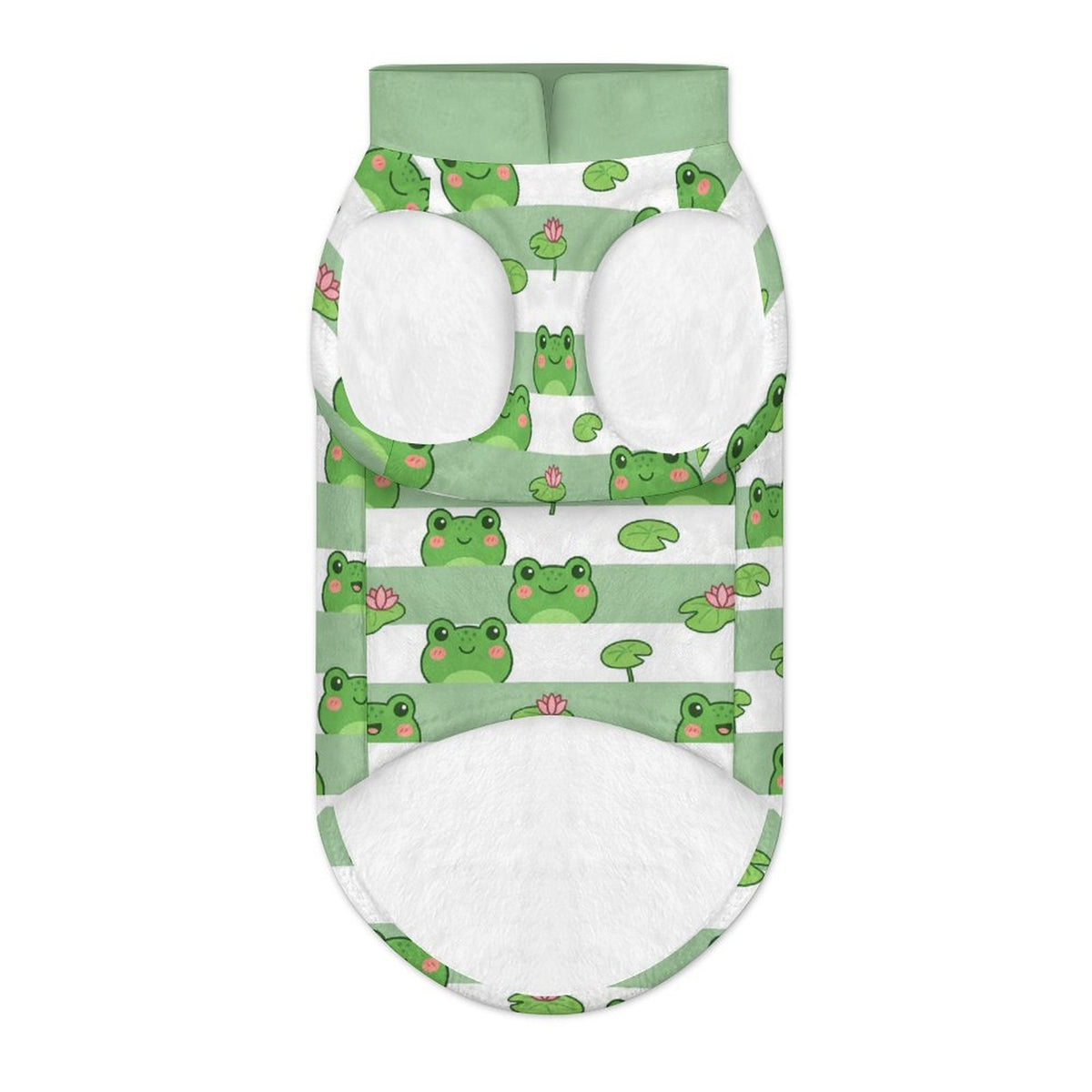 Cute Frog Big Dog Fleece Vest