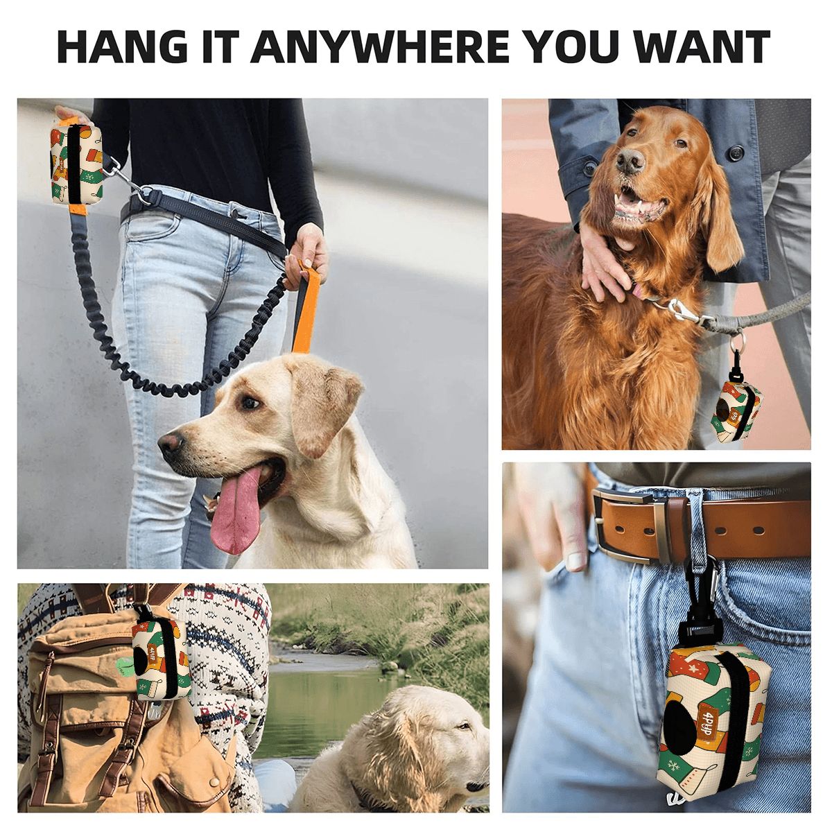 Hank - Dog Poop Bag Holder  | Leash Attachment