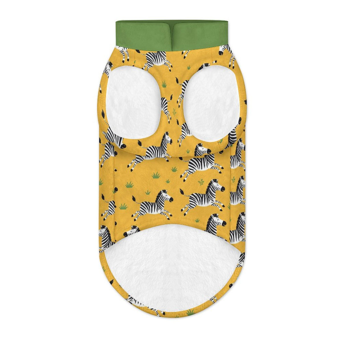 Safari Zebra Big Dog Fleece Vest
