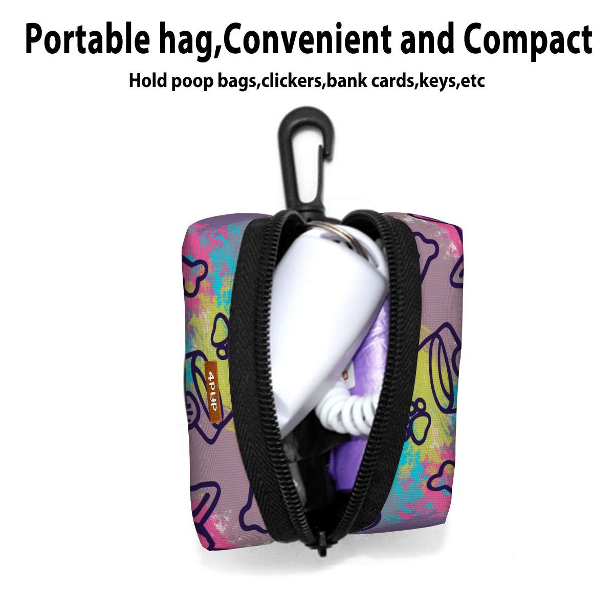 Lucy - Dog Poop Bag Holder  | Leash Attachment