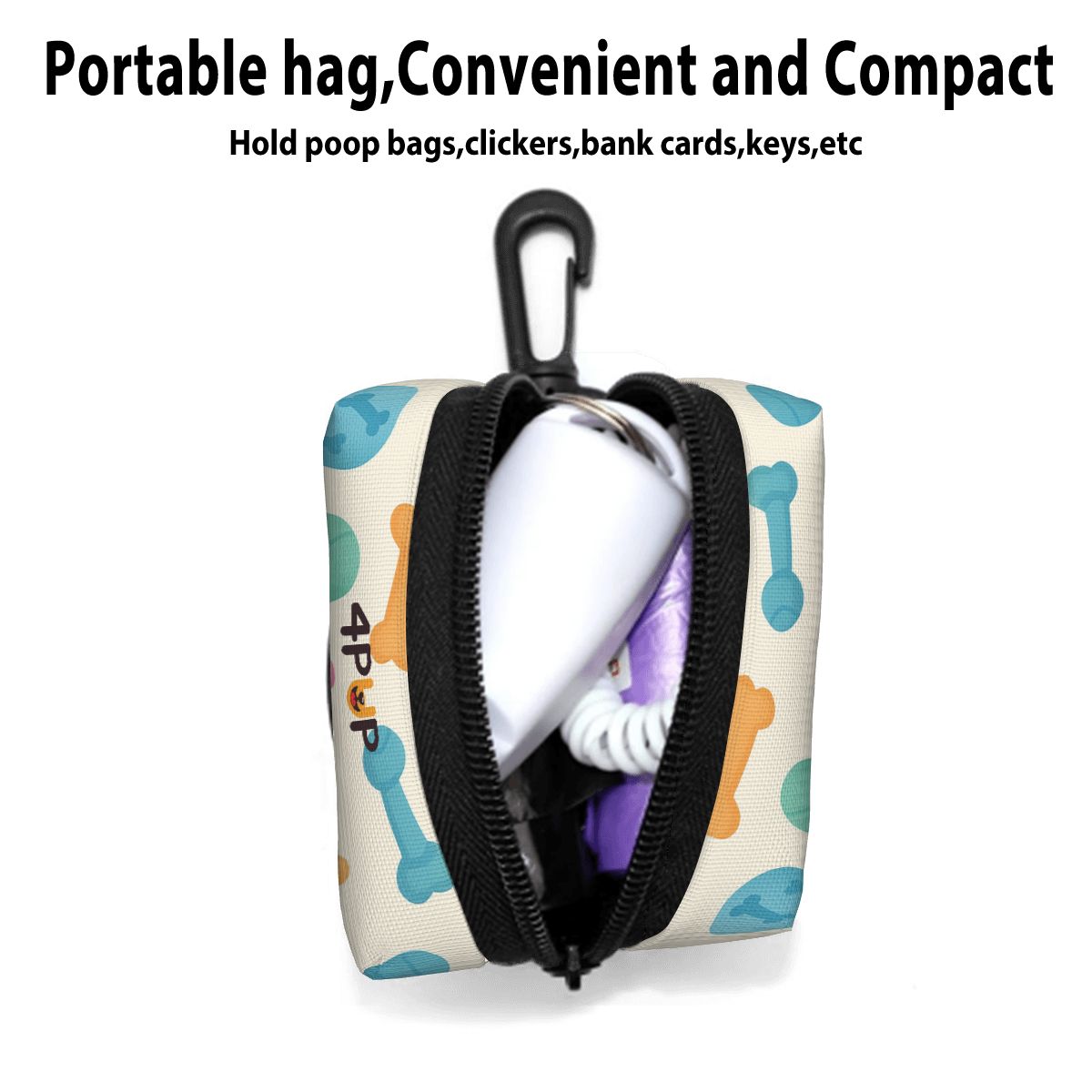 Luke - Dog Poop Bag Holder  | Leash Attachment