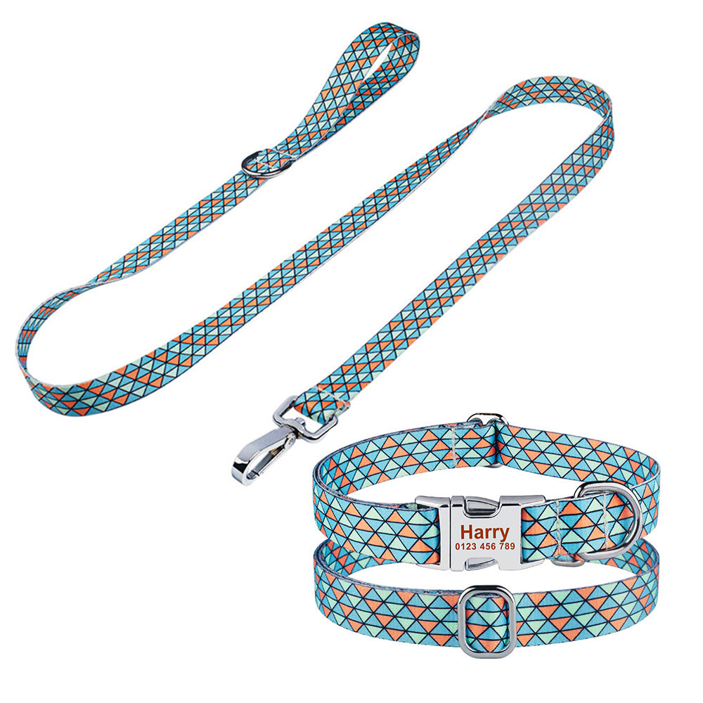 Custom Engraved Dog Collar – Personalized Pet Collar with Name & Number
