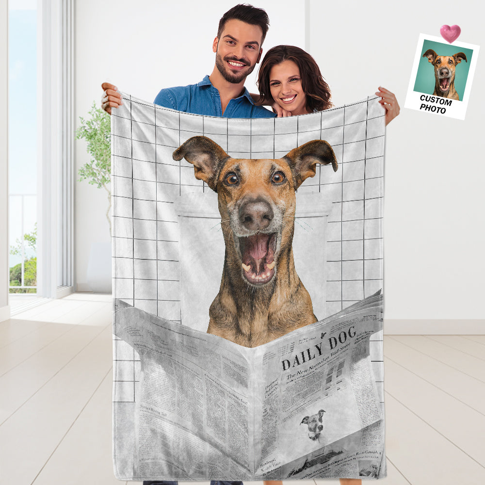 Personalized Flannel Blanket – Cozy Dog Lover Gift