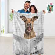 Personalized Flannel Blanket – Cozy Dog Lover Gift