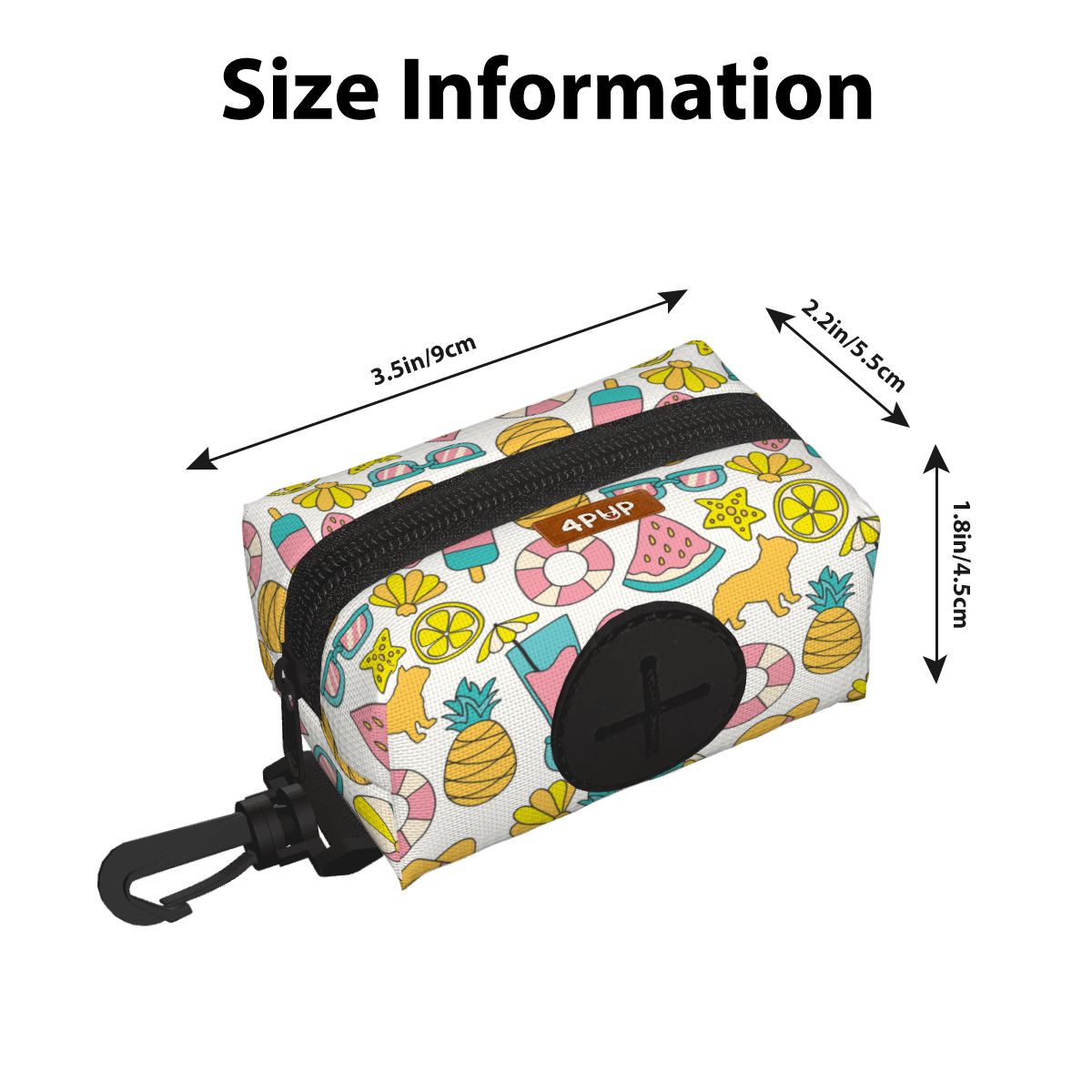 Teddy  - Dog Poop Bag Holder  | Leash Attachment