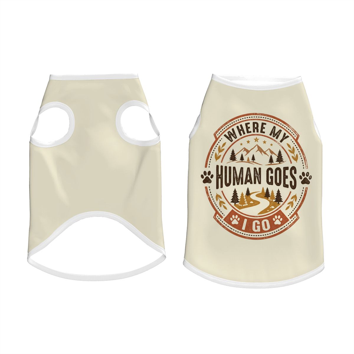 Where My Human Goes Big Dog Shirt
