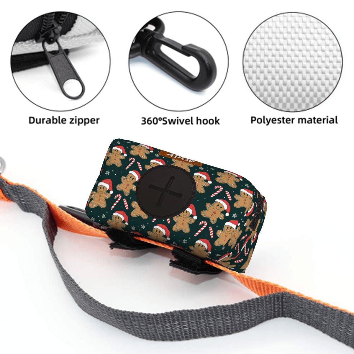 Bruna - Dog Poop Bag Holder  | Leash Attachment