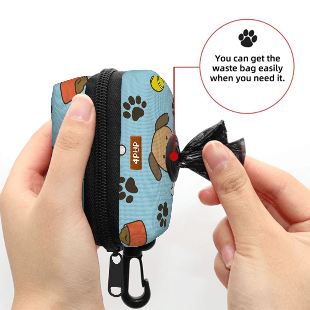 Layla  - Dog Poop Bag Holder  | Leash Attachment